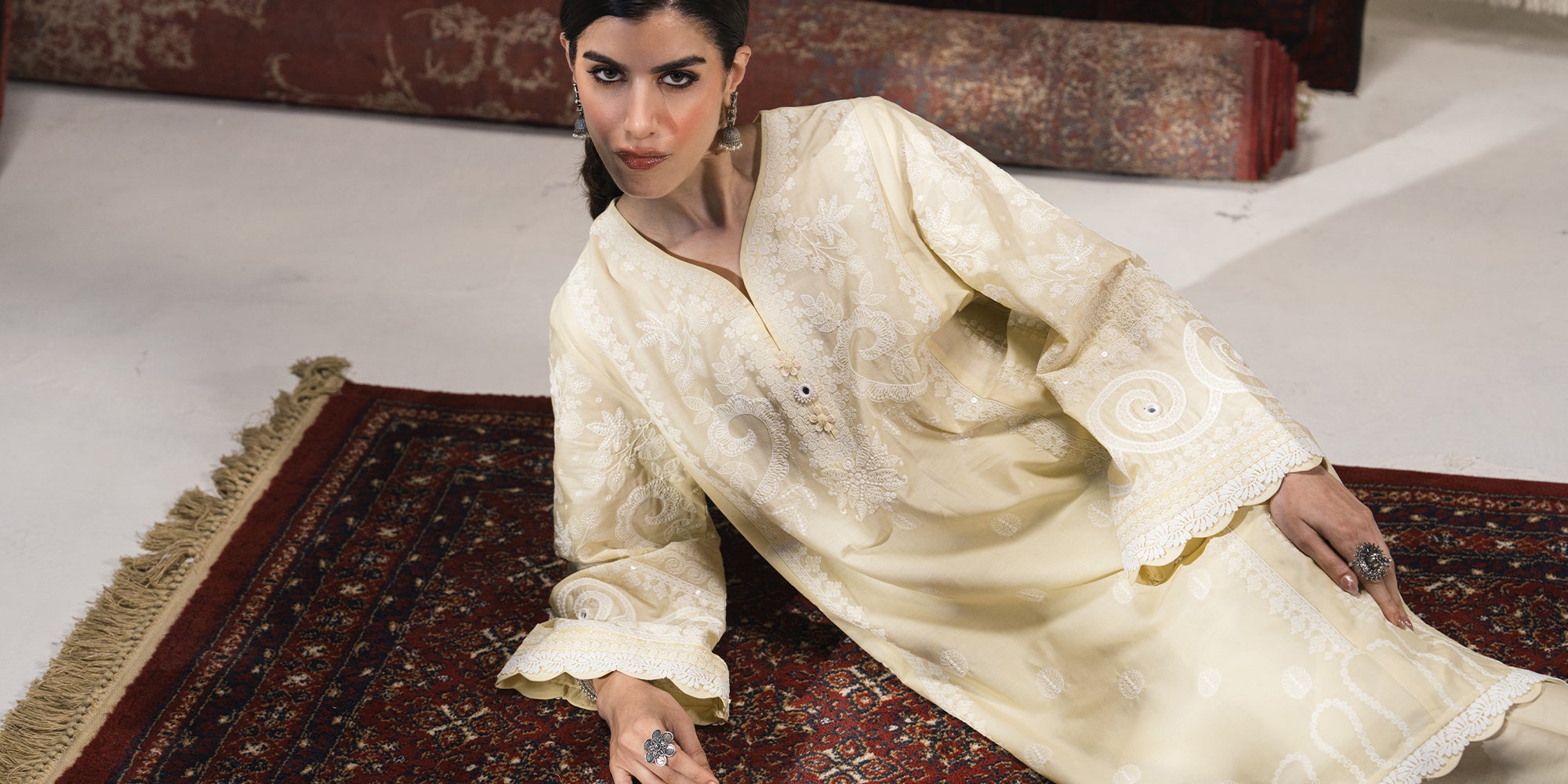 EMBROIDERED SUIT (E3129/103/110) - Image 8