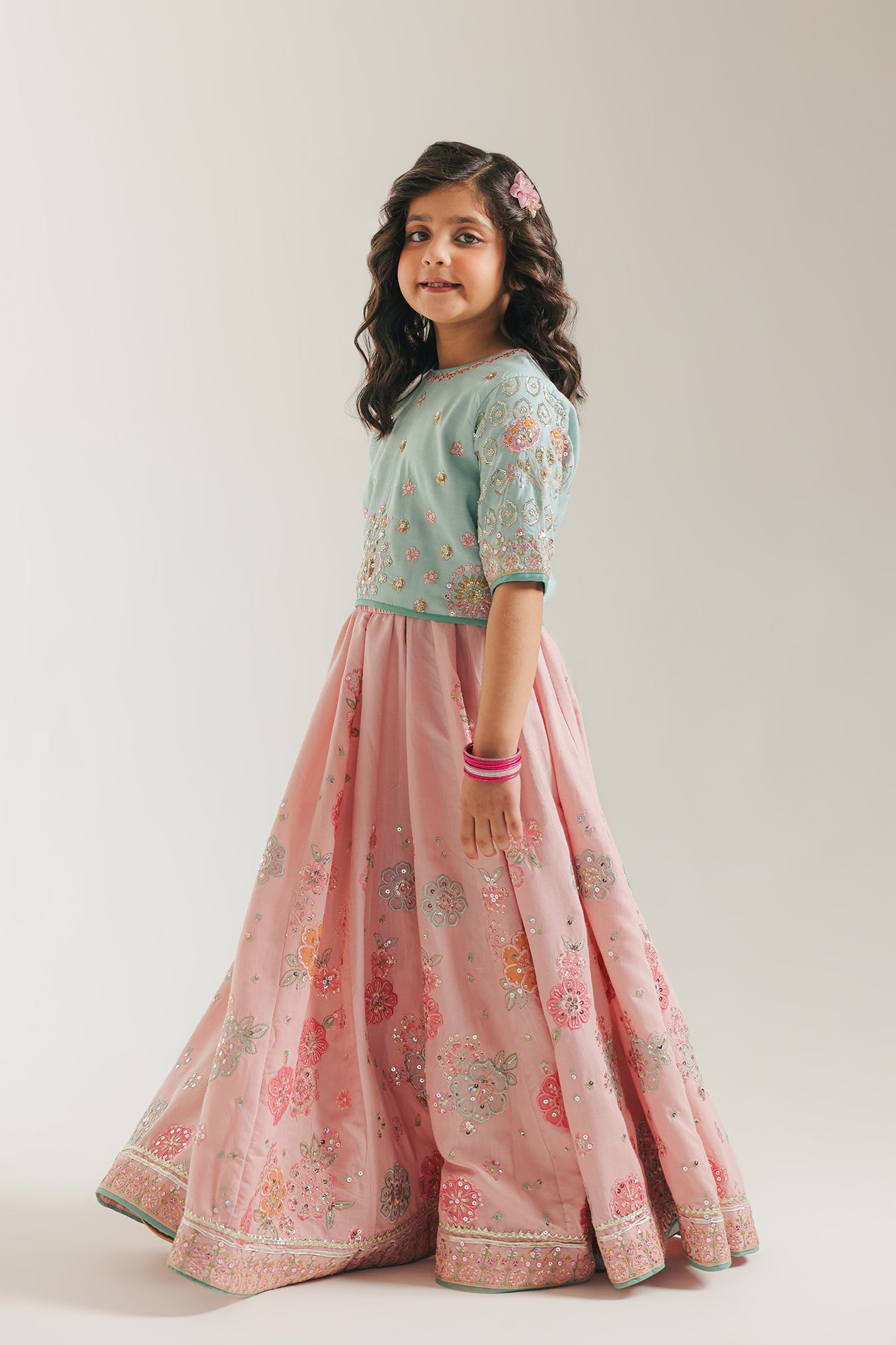 EMBROIDERED SUIT (E0229/415/720) - Image 3