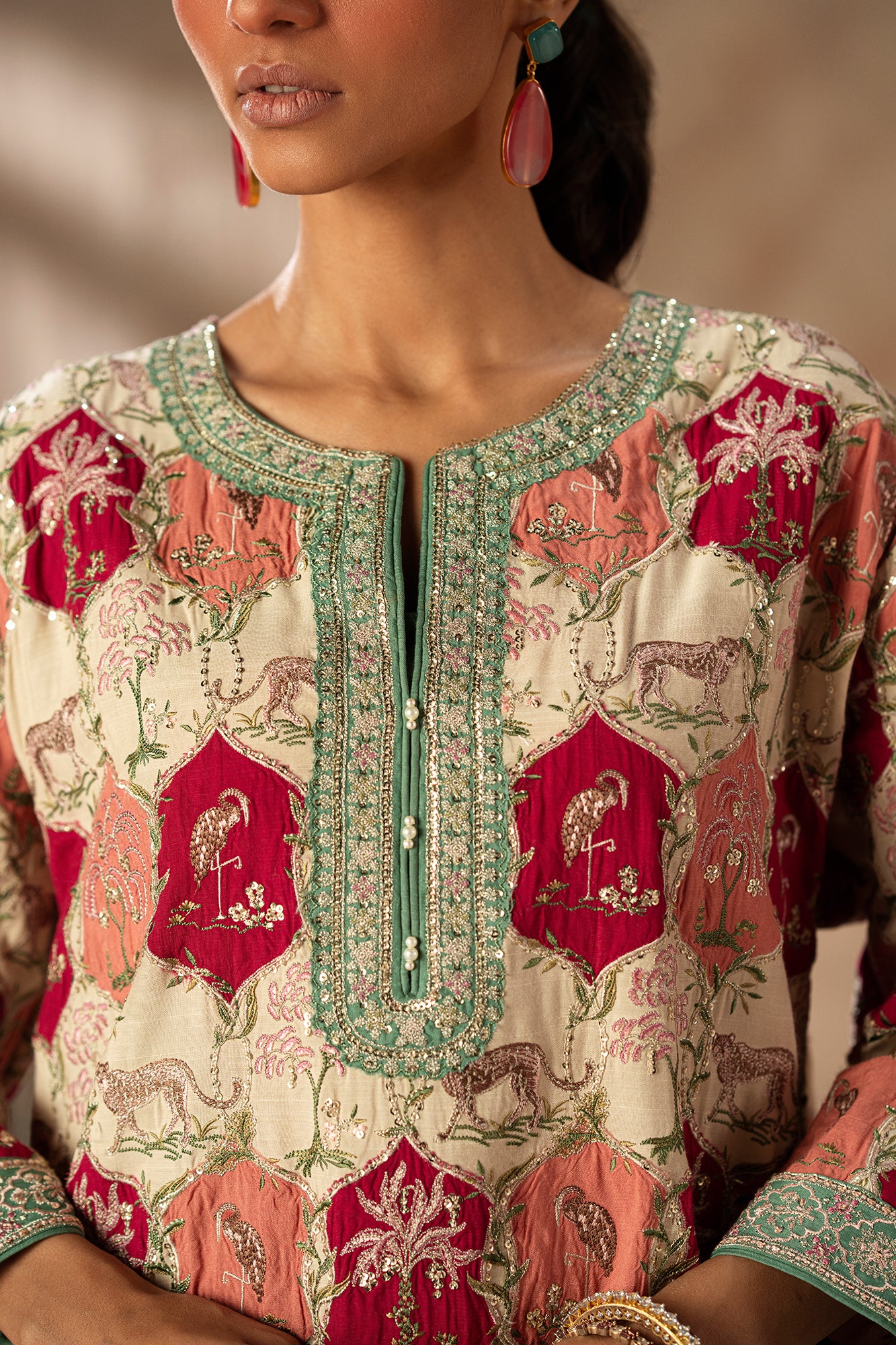 EMBROIDERED SUIT (E0738/104/004) - Image 3