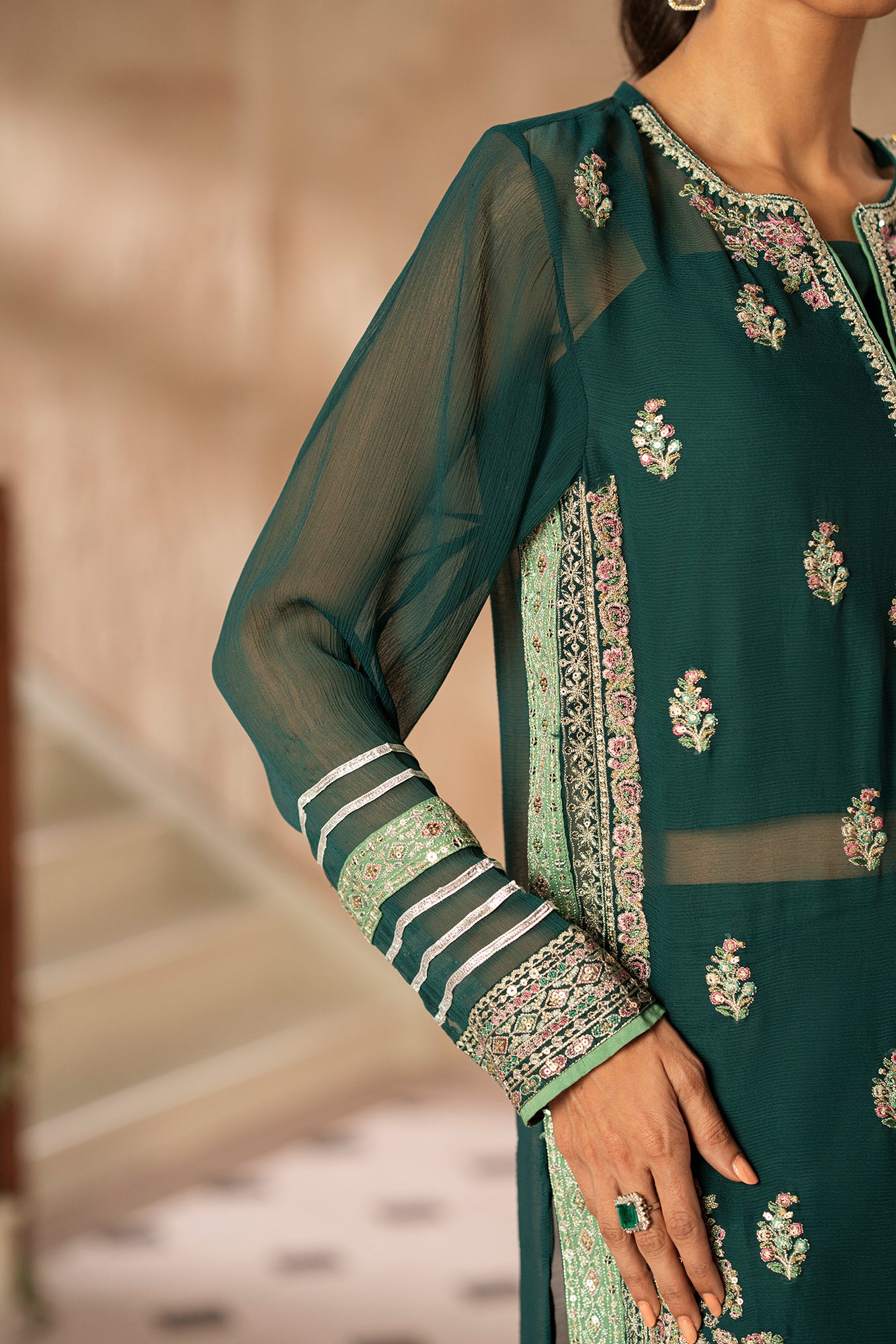 EMBROIDERED SUIT (E0755/104/706) - Image 7