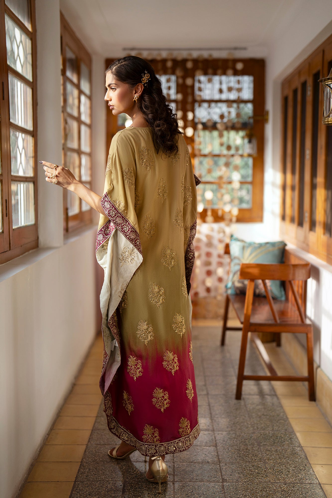 EMBROIDERED KAFTAN (E0773/104/124) - Image 9