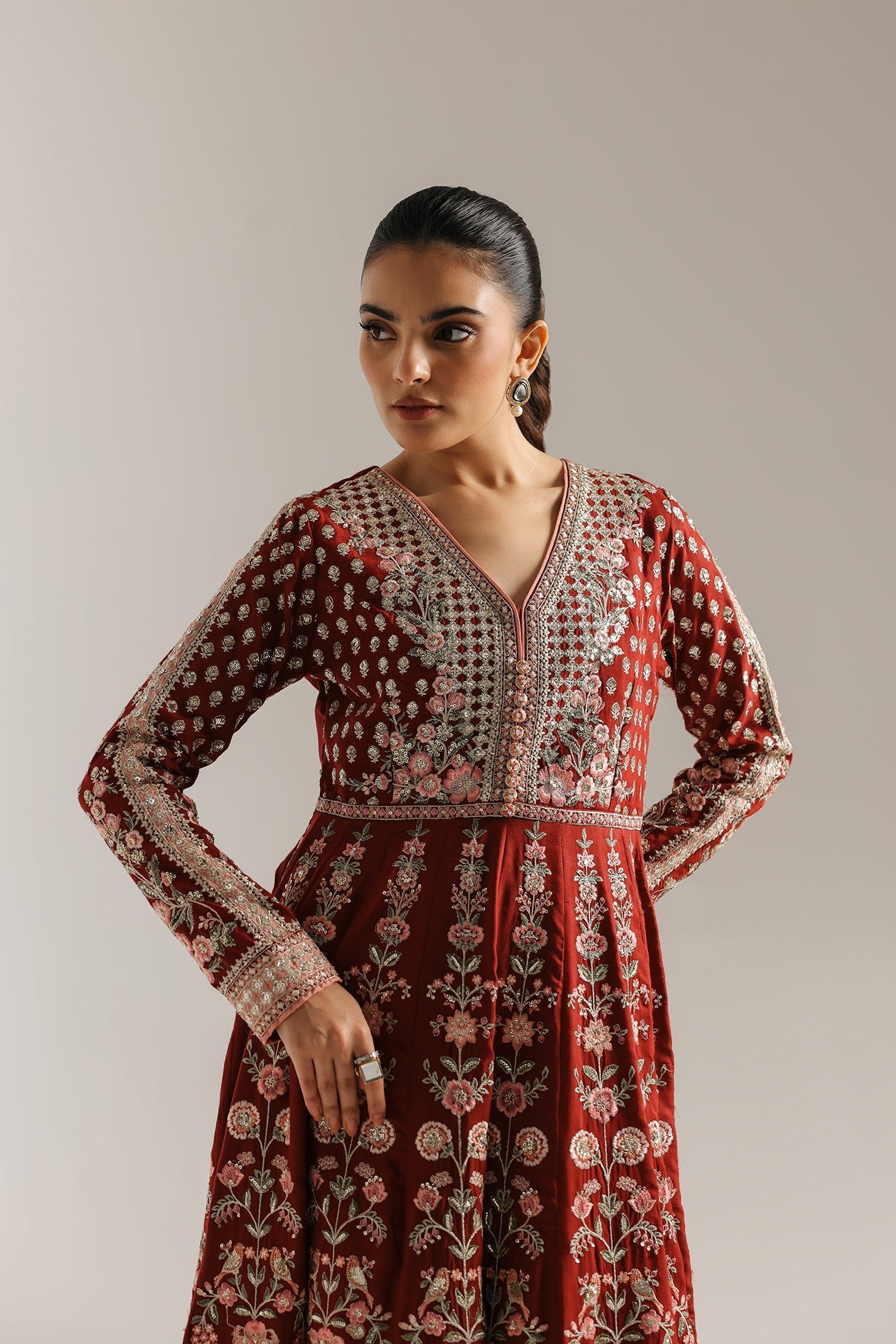 EMBROIDERED PISHWAS (E0840/104/414) - Image 5