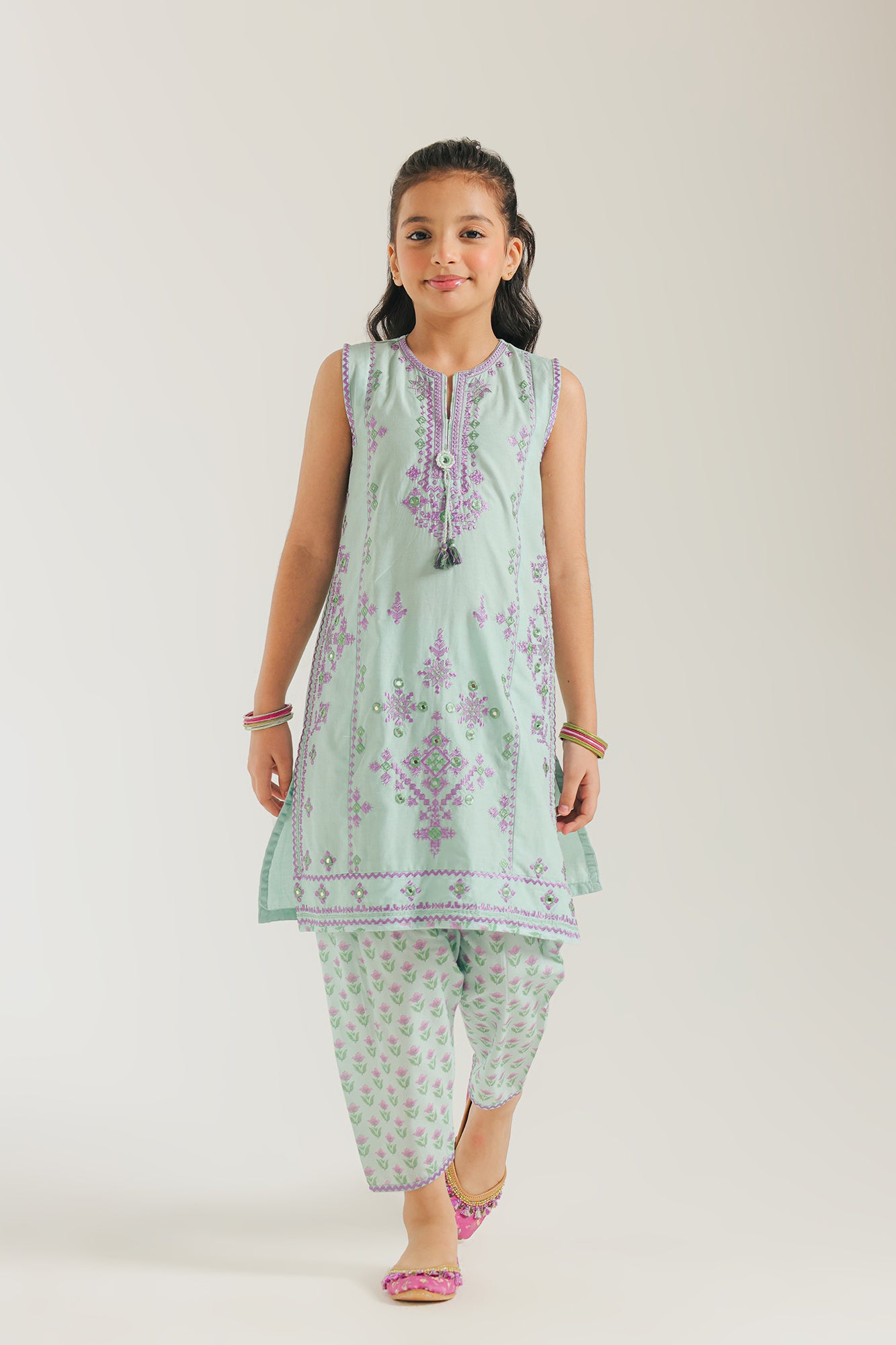 EMBROIDERED SUIT (E0852/404/720) - Image 2