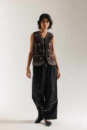 EMBROIDERED TROUSER (E1025/101/902)