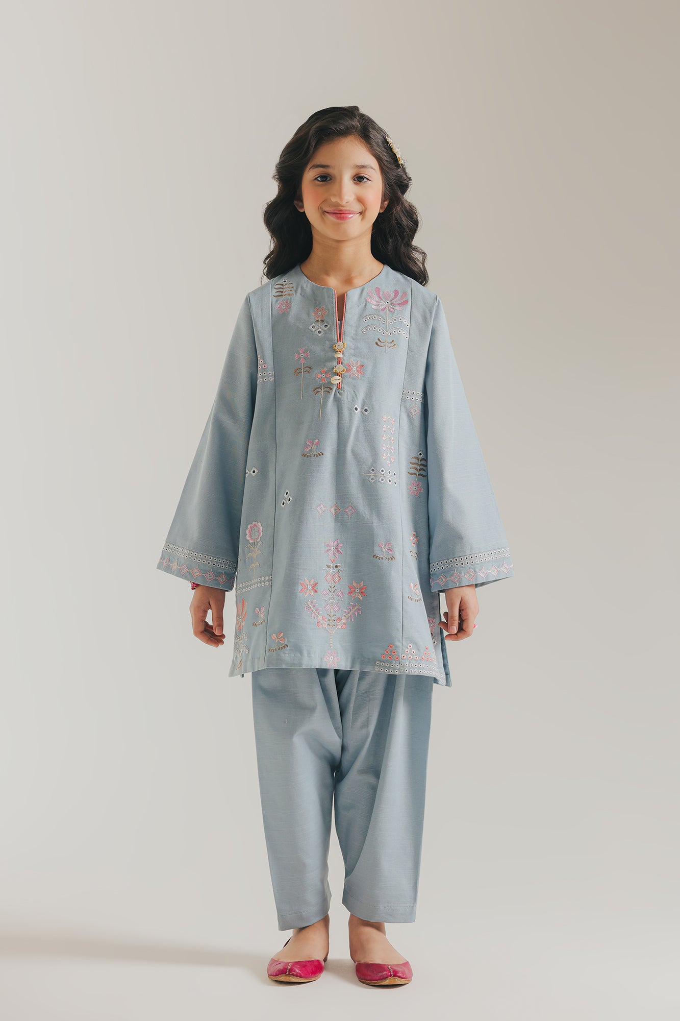 EMBROIDERED SUIT (E1371/402/613) - Image 6