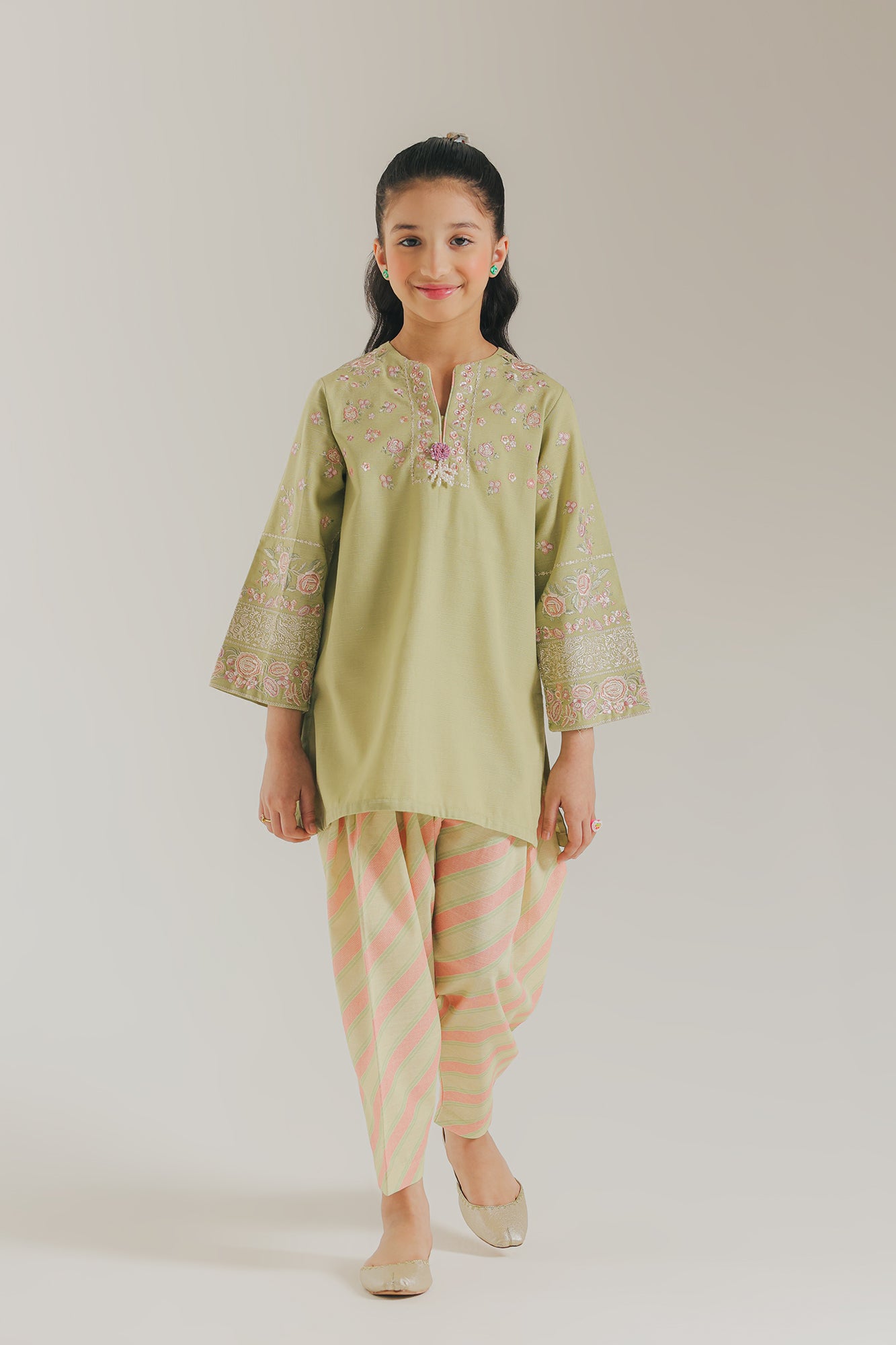 EMBROIDERED SUIT (E1376/402/127) - Image 2