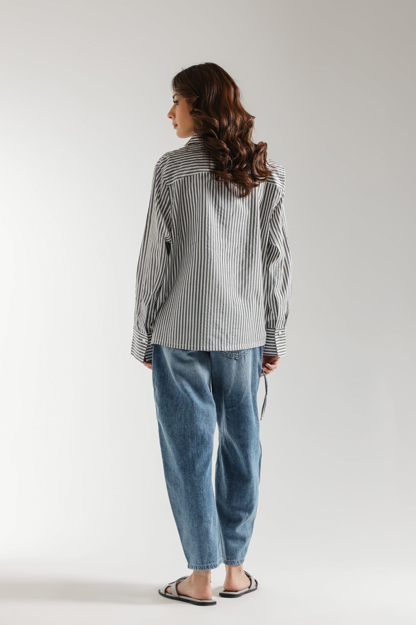STRIPED BUTTON DOWN SHIRT (E2324/108/002) - Image 4