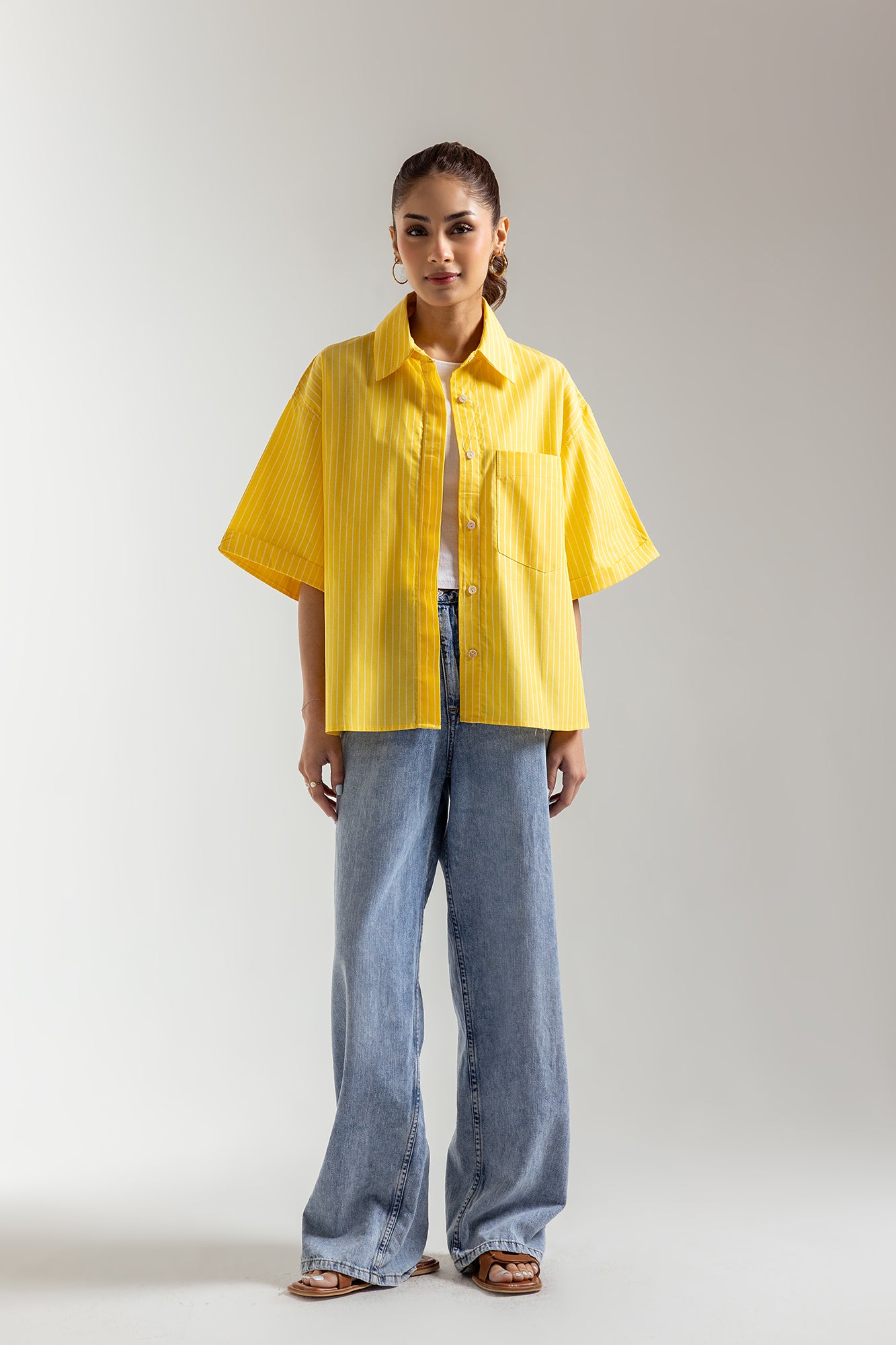 STRIPED BUTTON DOWN SHIRT (E2331/108/106) - Image 2
