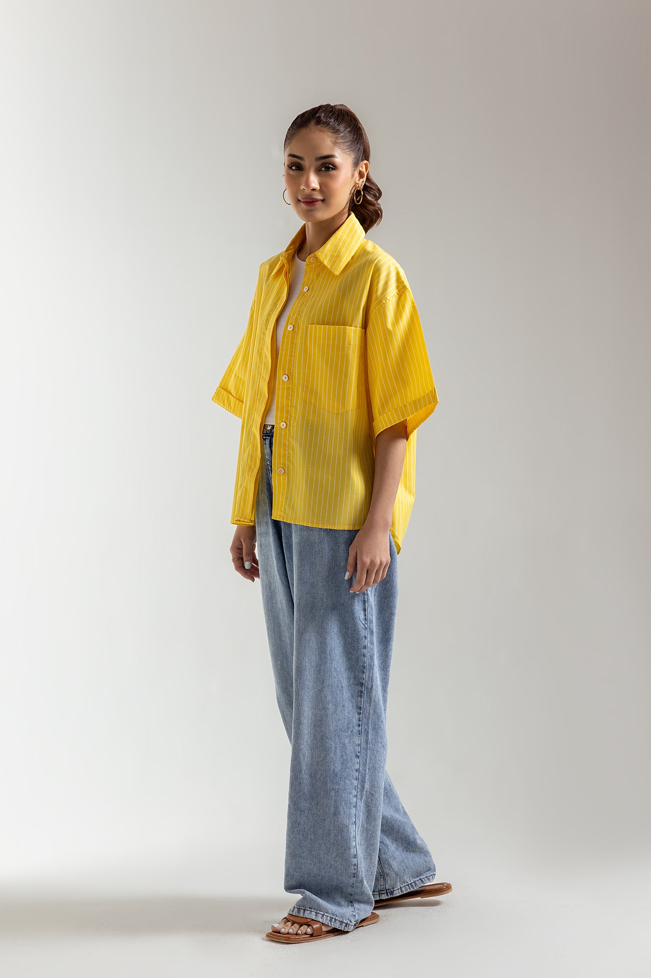 STRIPED BUTTON DOWN SHIRT (E2331/108/106) - Image 3