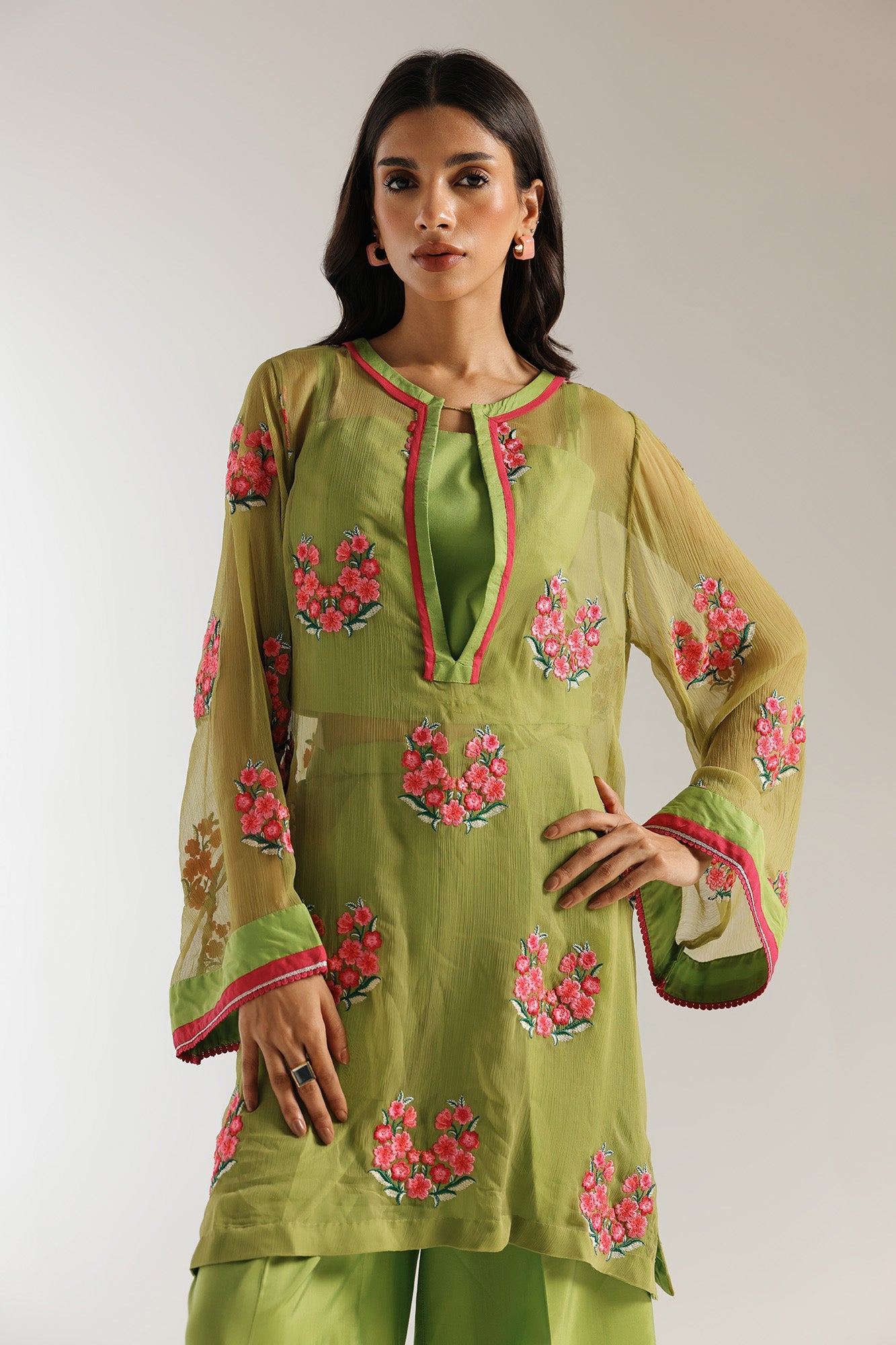 EMBROIDERED SUIT (E3007/103/122) - Image 4