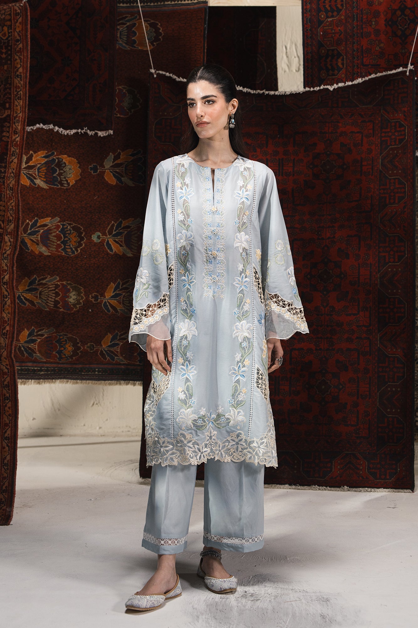 EMBROIDERED SUIT (E3122/103/718) - Image 2