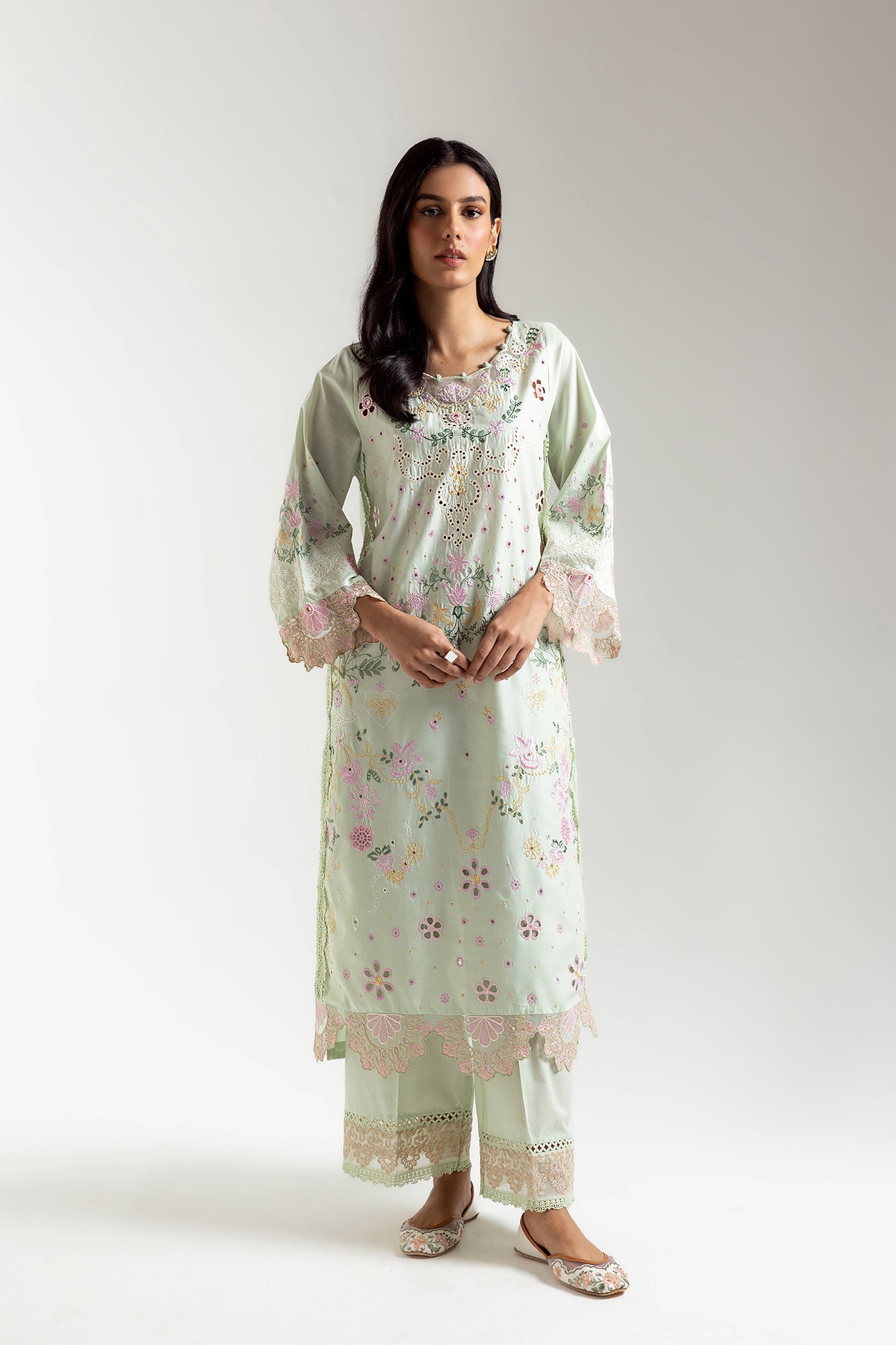 EMBROIDERED SUIT (E3123/103/720) - Image 2