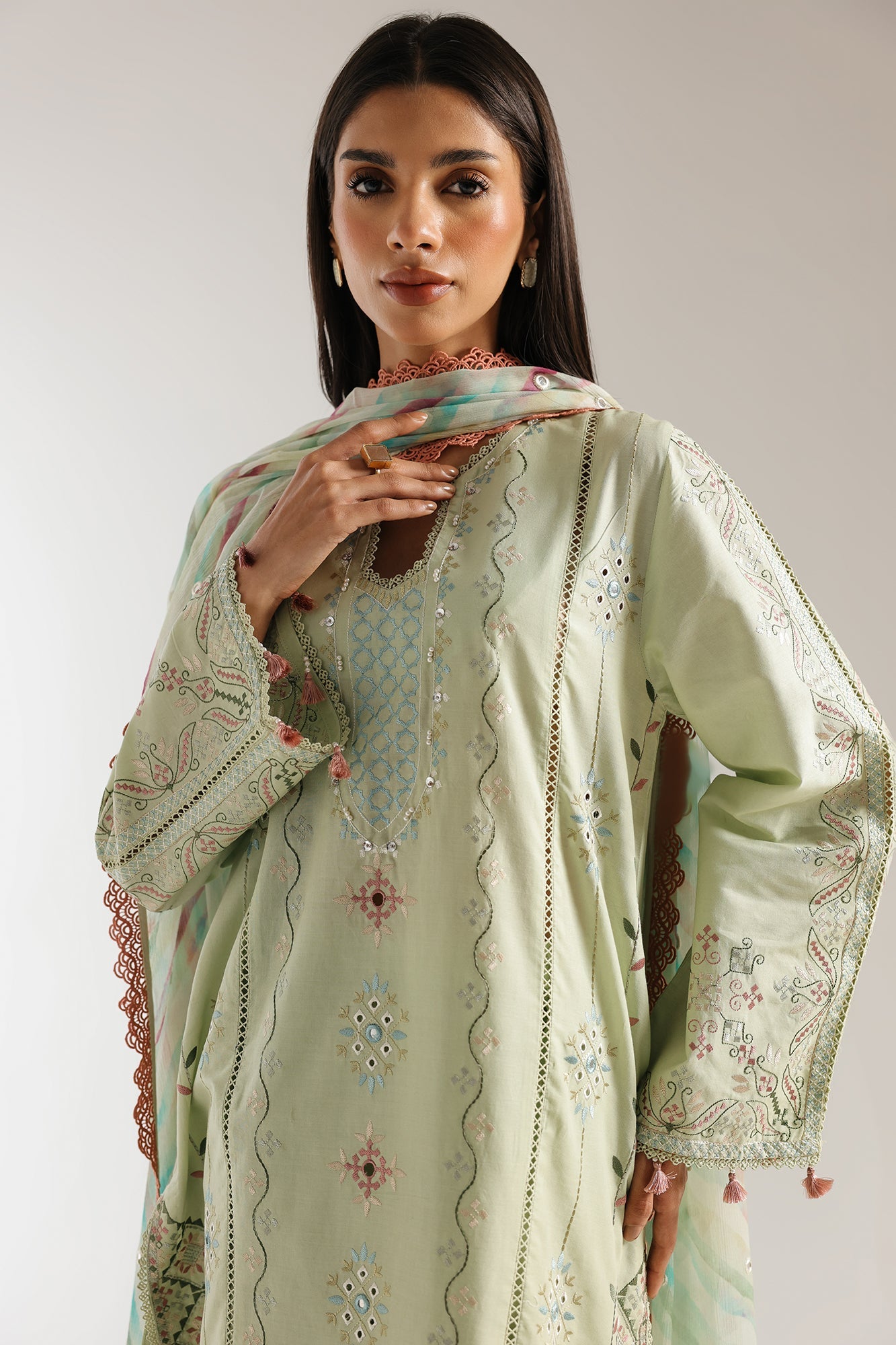 EMBROIDERED SUIT (E3146/103/130) - Image 4