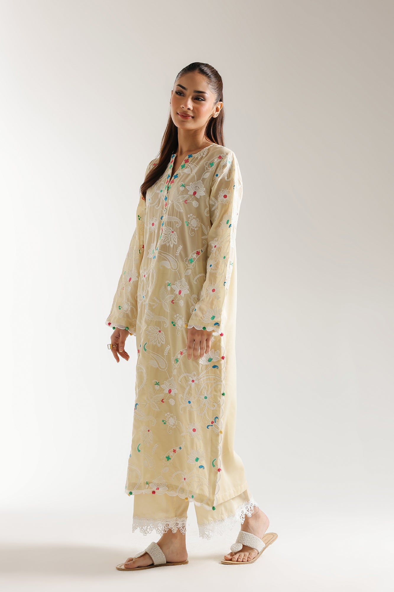 EMBROIDERED SUIT (E3186/103/225) - Image 3