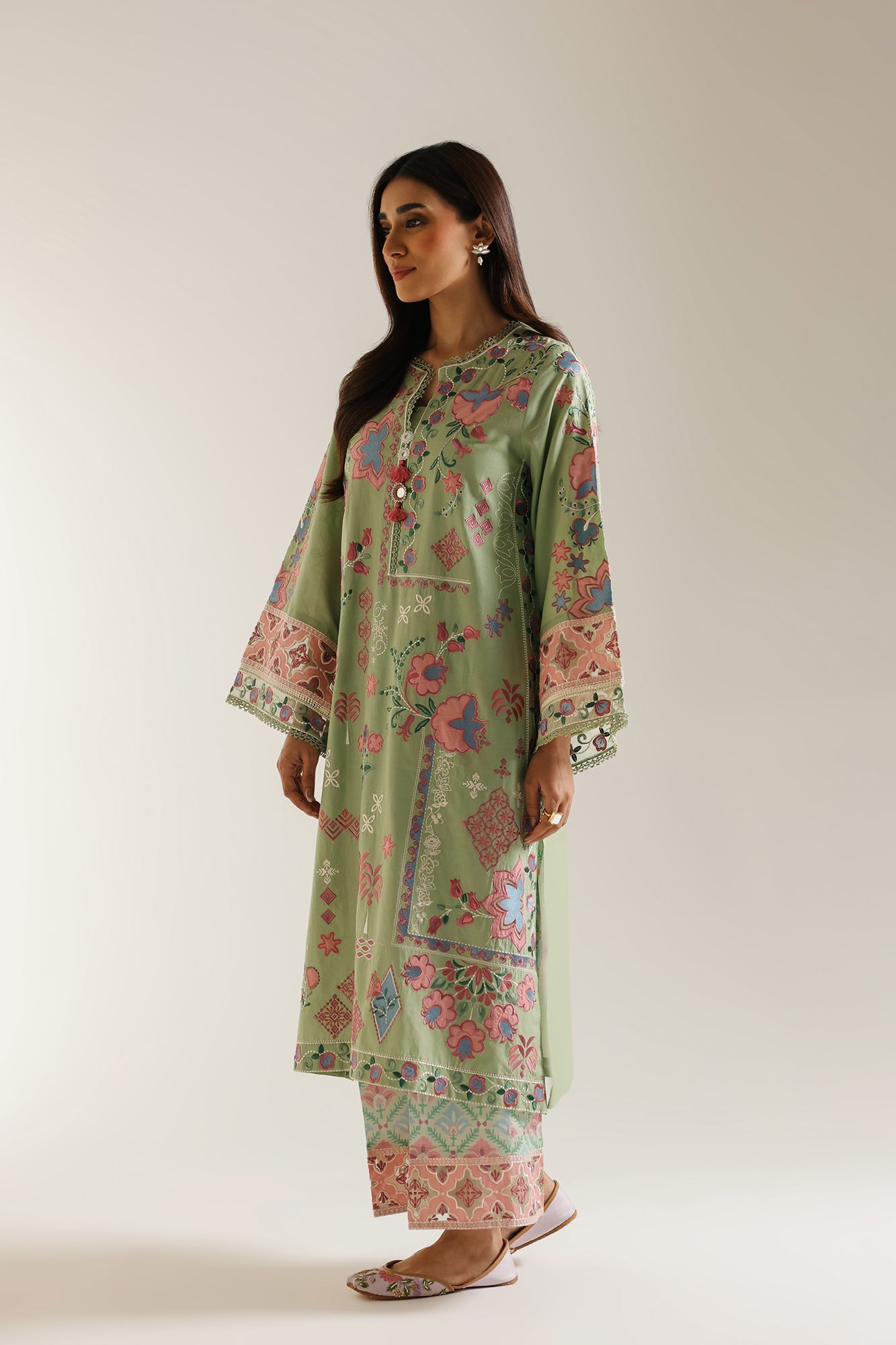 EMBROIDERED SUIT (E3304/103/122) - Image 2