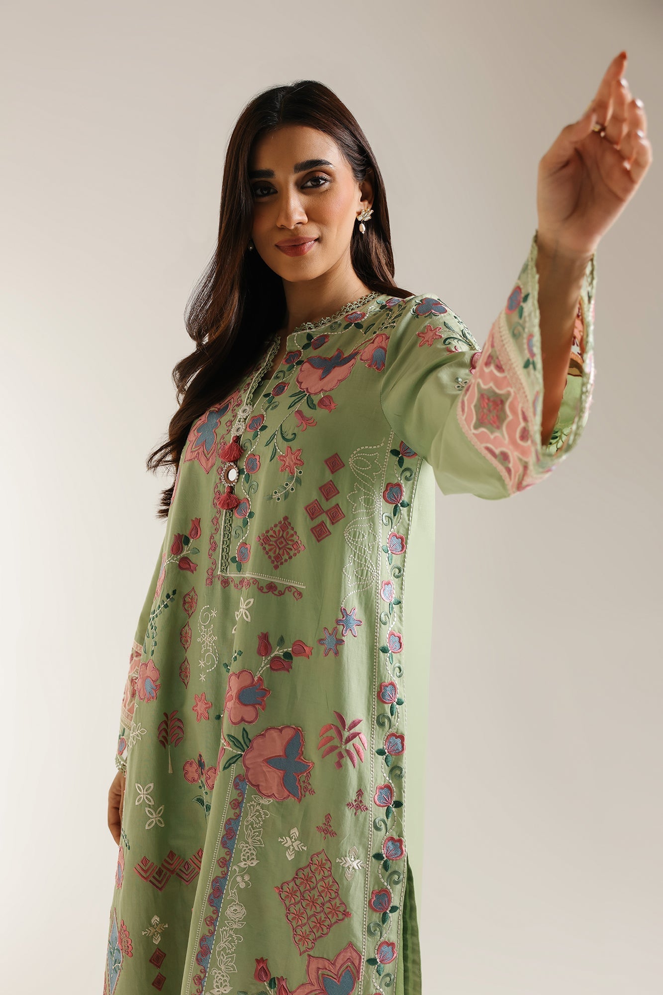 EMBROIDERED SUIT (E3304/103/122) - Image 5