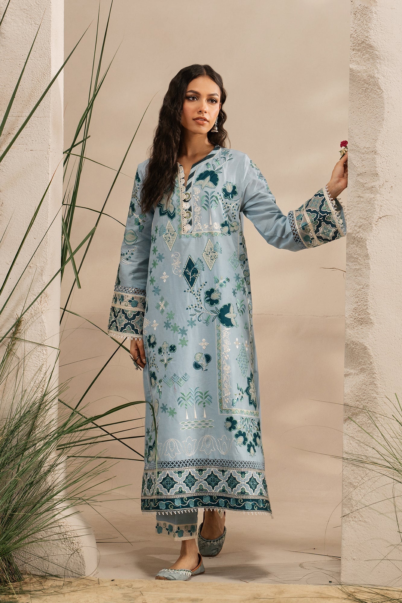 EMBROIDERED SUIT (E3329/103/636) - Image 2