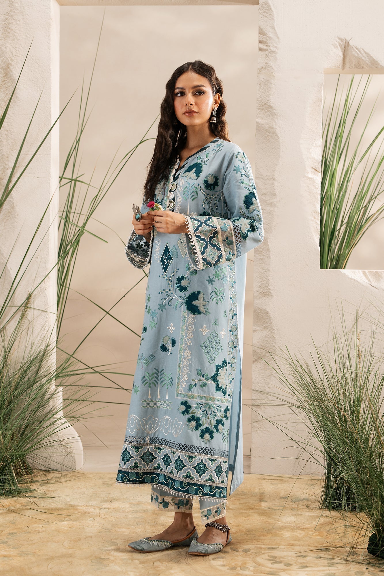 EMBROIDERED SUIT (E3329/103/636) - Image 3