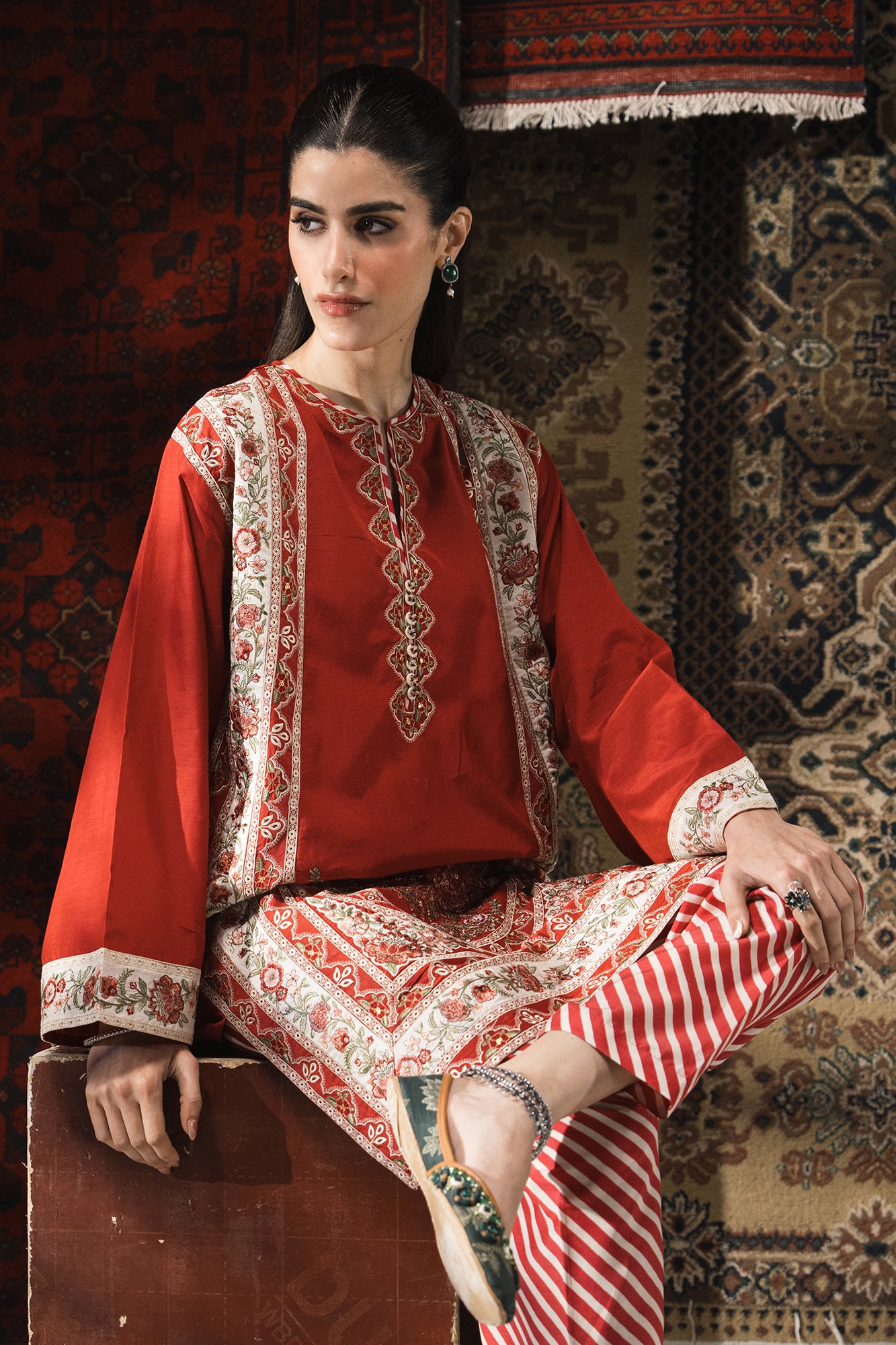 EMBROIDERED SUIT (E3349/103/415) - Image 7