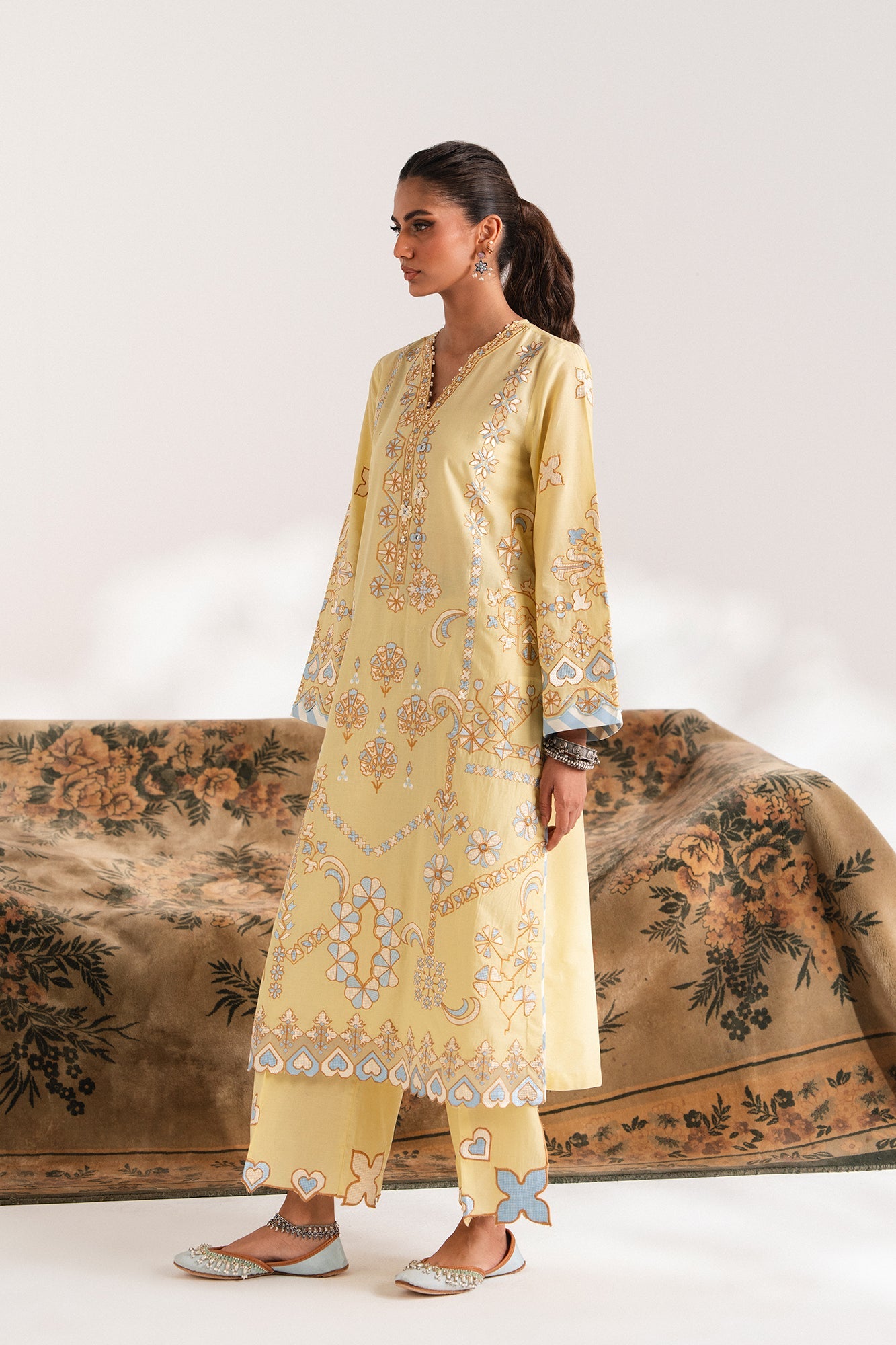 EMBROIDERED SUIT (E3384/103/110) - Image 2