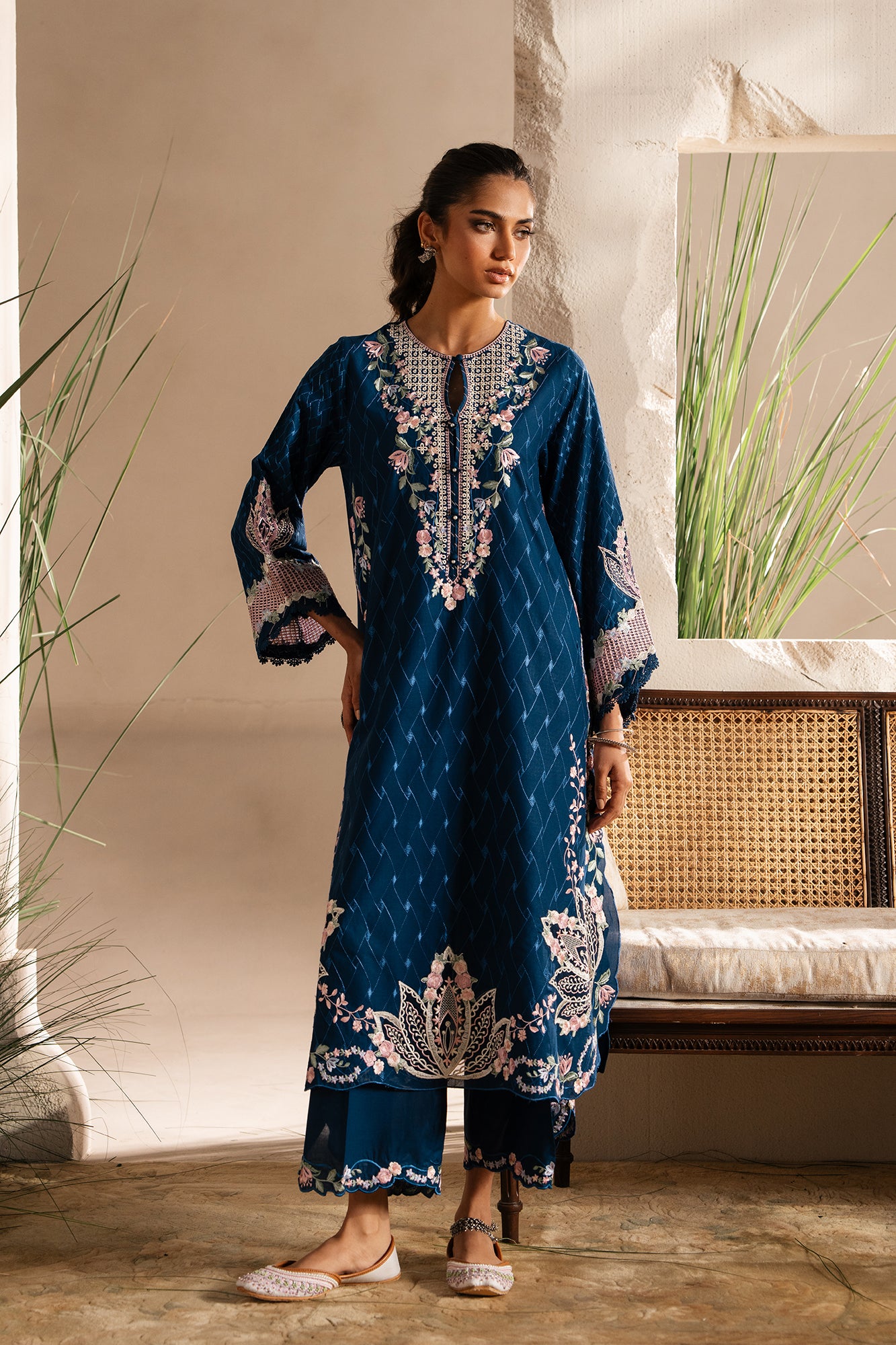 EMBROIDERED SUIT (E3385/103/623) - Image 2