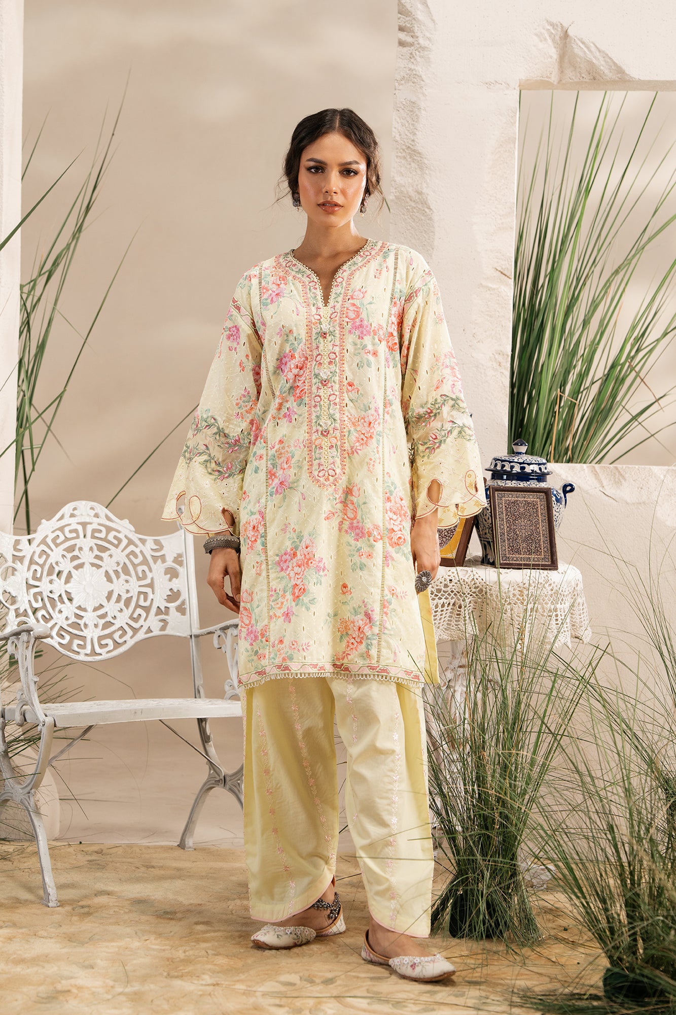 EMBROIDERED SUIT (E3409/103/115) - Image 2