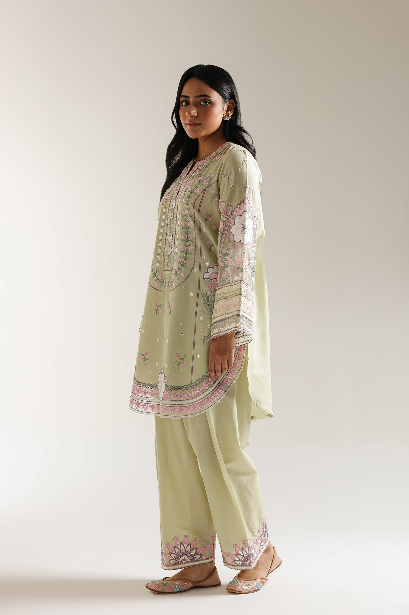 EMBROIDERED SUIT (E3465/103/130) - Image 2