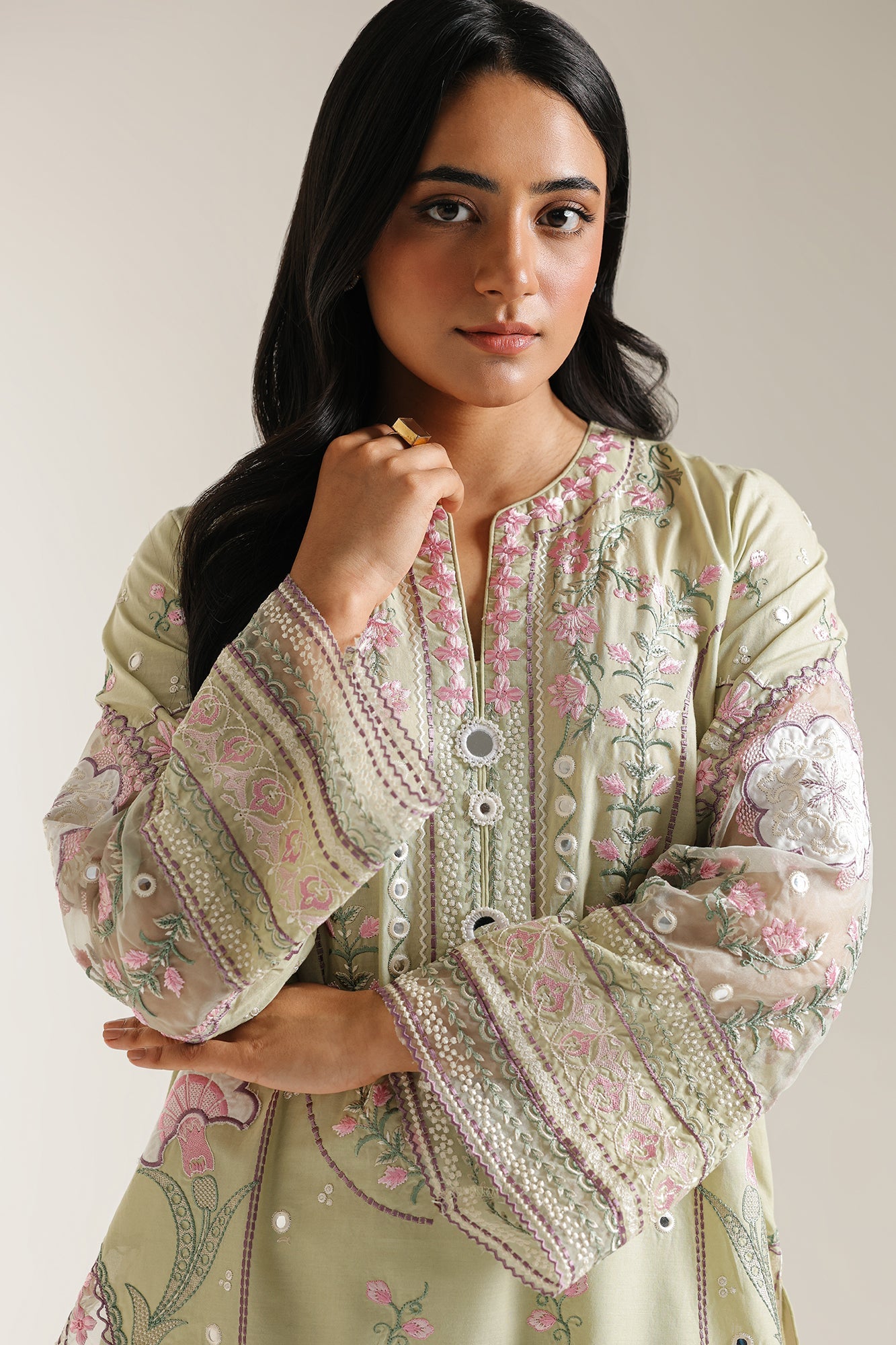 EMBROIDERED SUIT (E3465/103/130) - Image 4