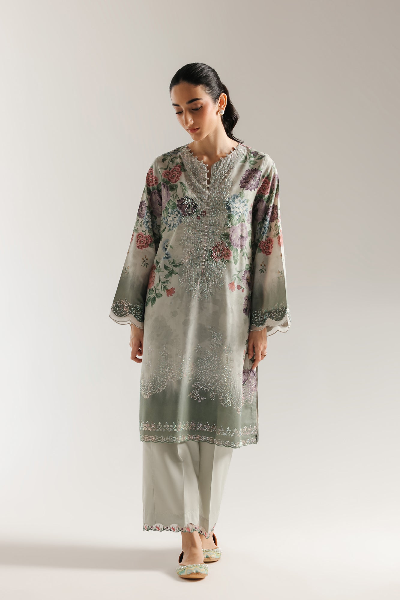 EMBROIDERED SUIT (E3477/103/817) - Image 2