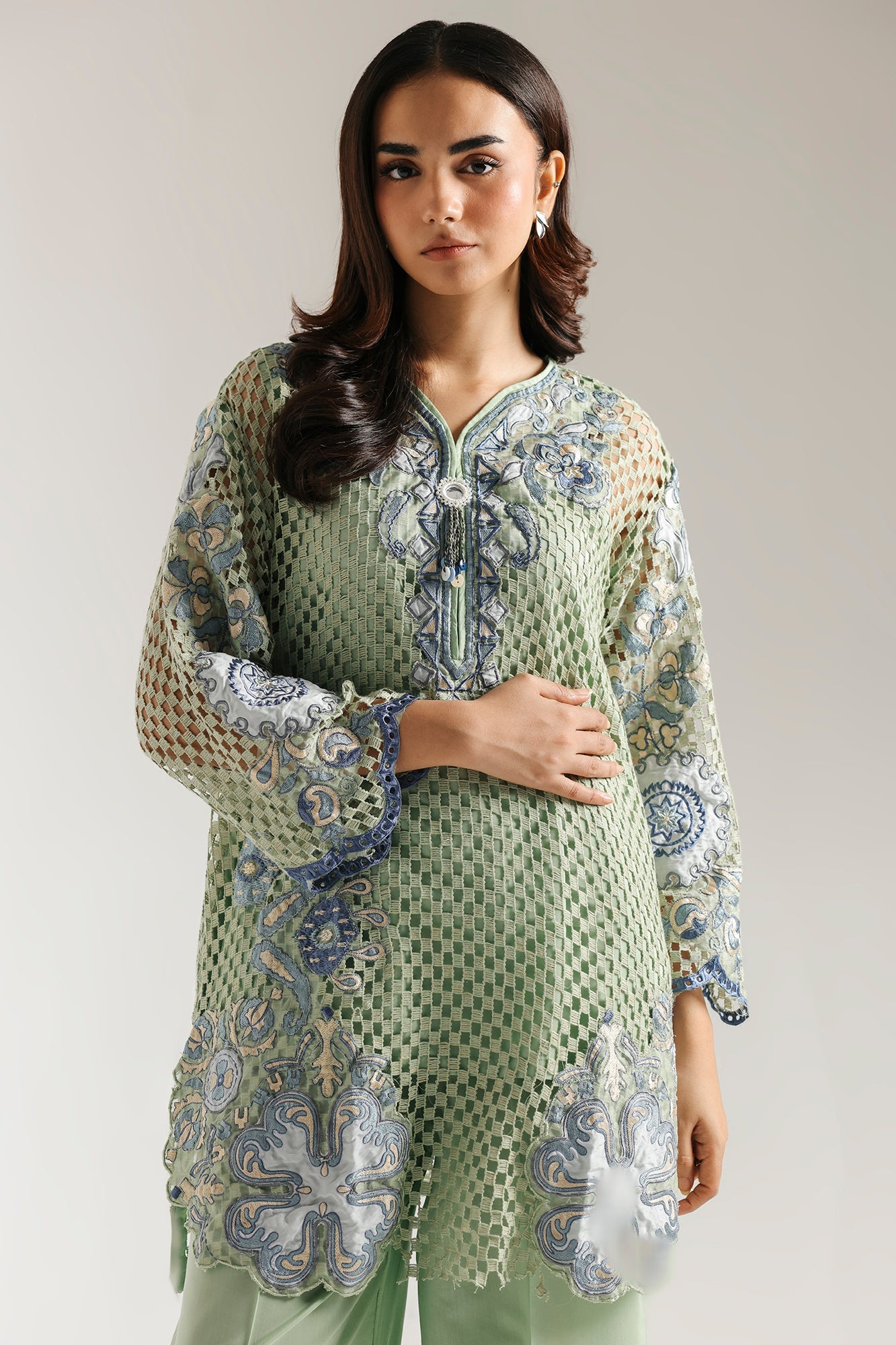 EMBROIDERED SUIT (E3490/103/127) - Image 4