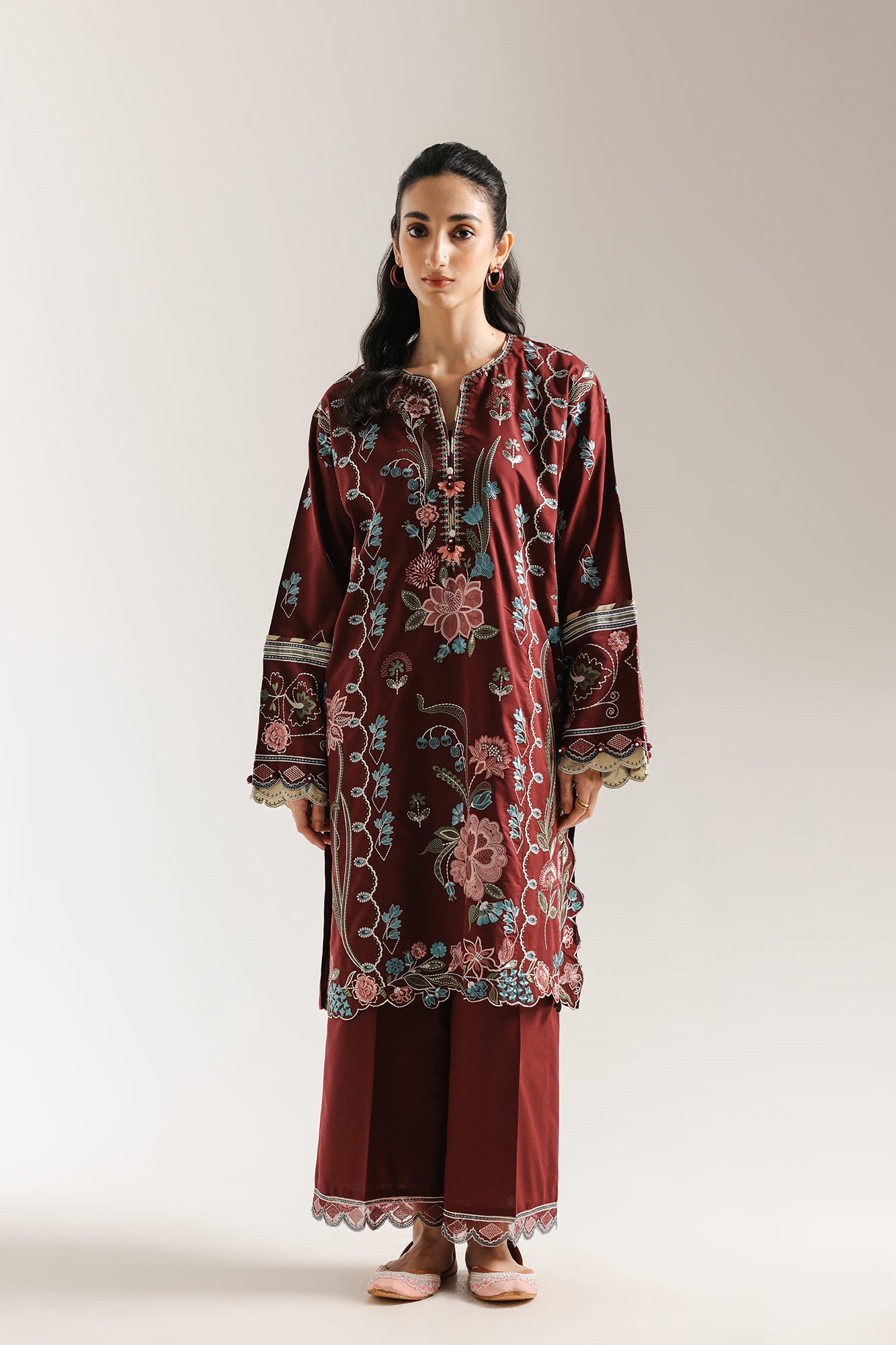 EMBROIDERED SUIT (E3498/103/304) - Image 2