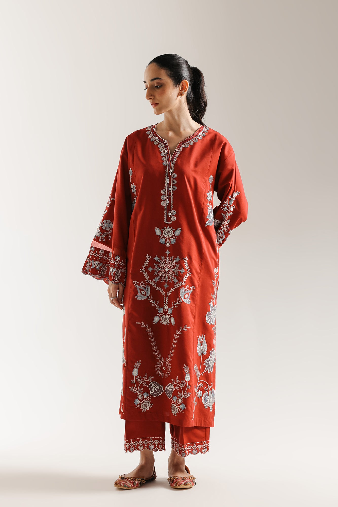 EMBROIDERED SUIT (E3619/103/415) - Image 2