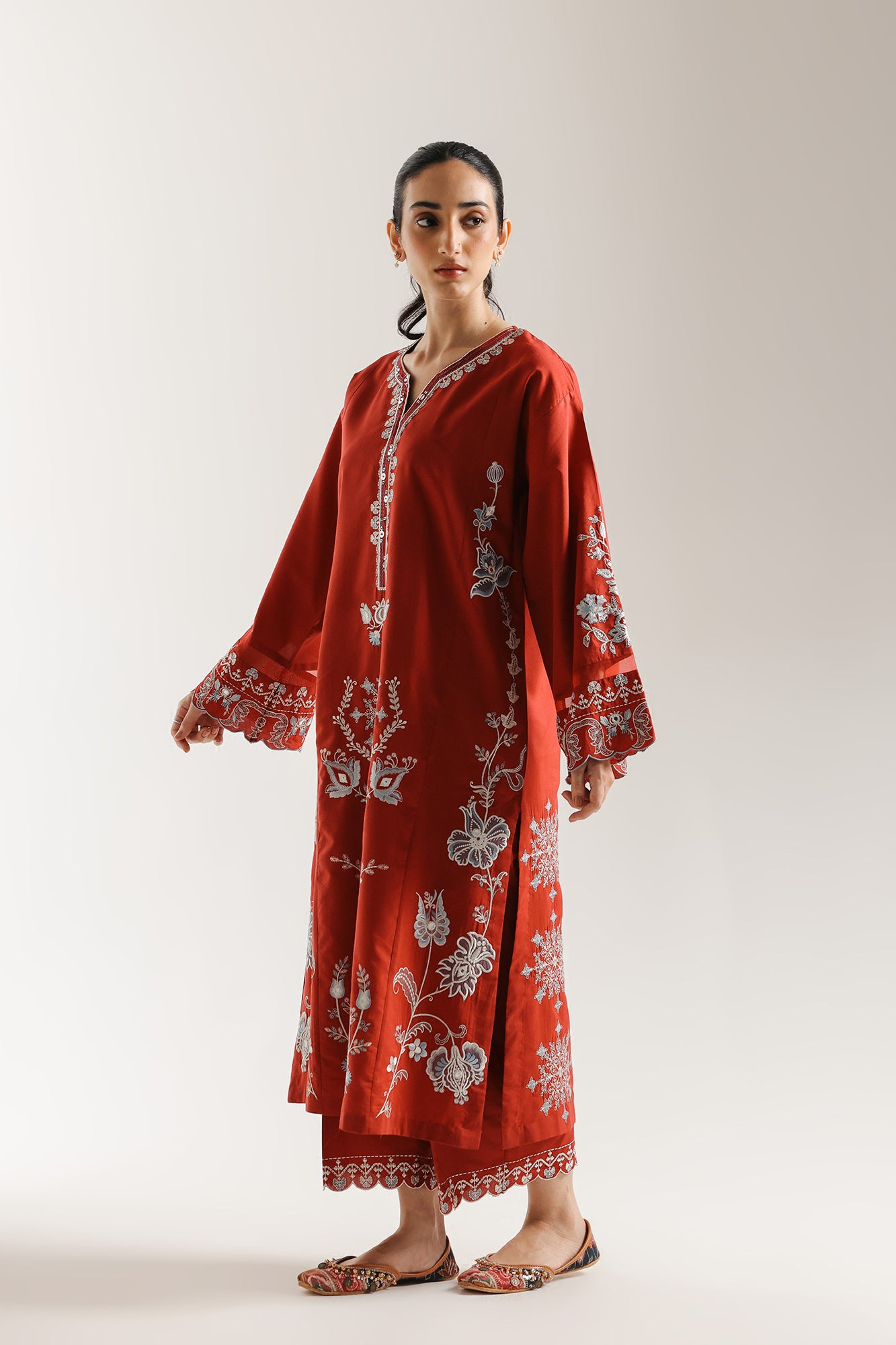 EMBROIDERED SUIT (E3619/103/415) - Image 3