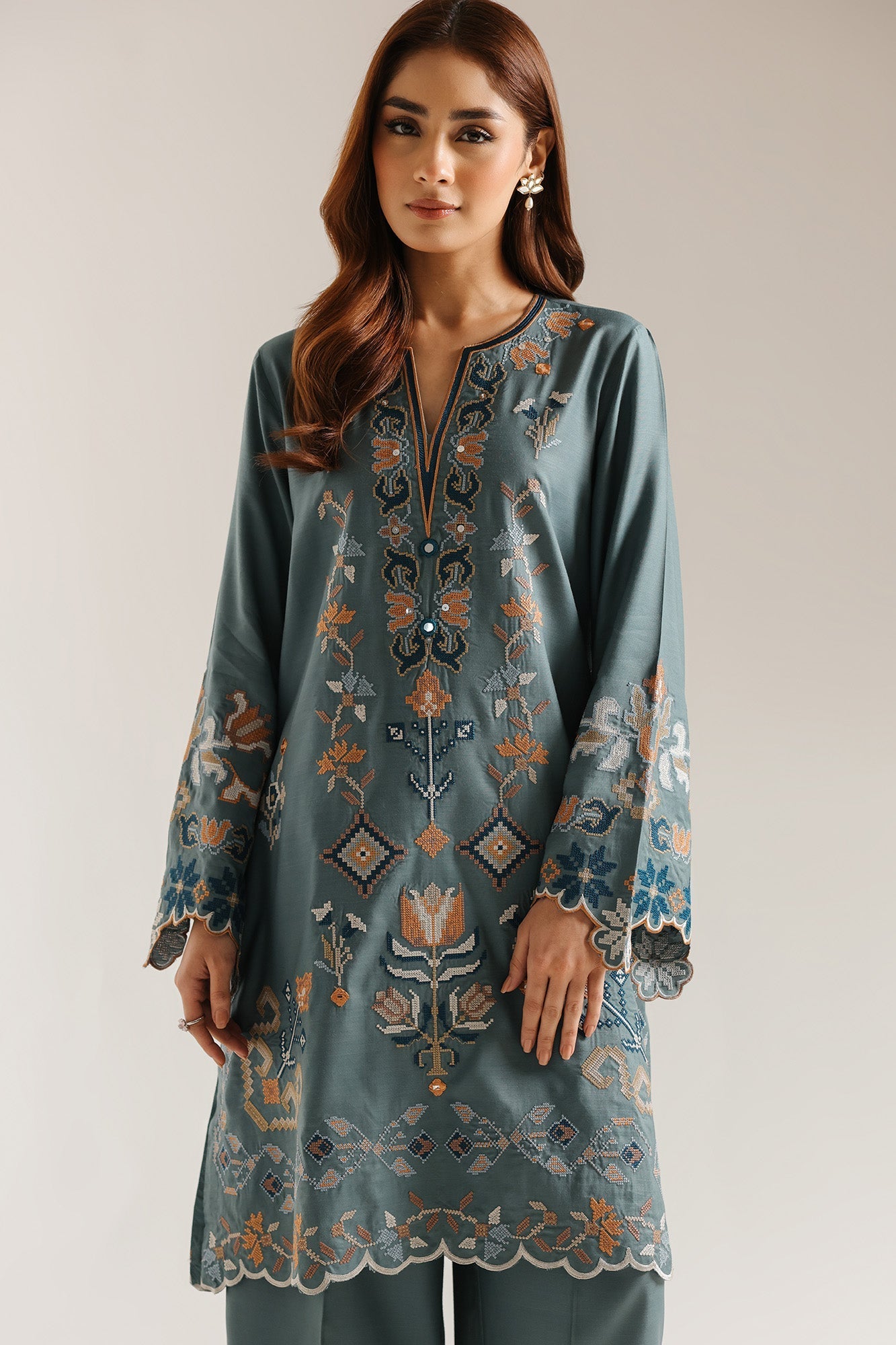EMBROIDERED SUIT (E3655/103/613) - Image 5