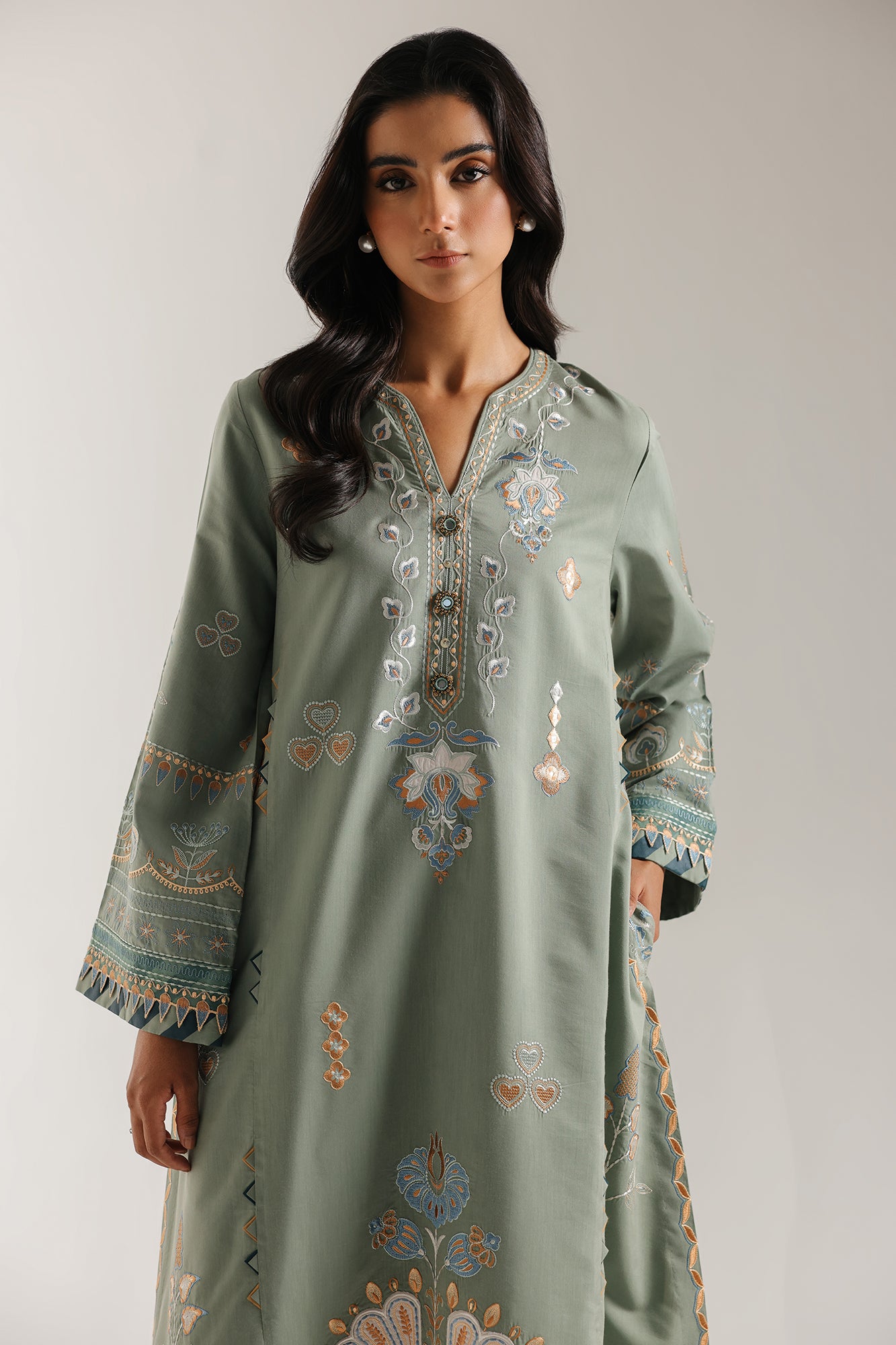 EMBROIDERED SUIT (E3663/103/714) - Image 5