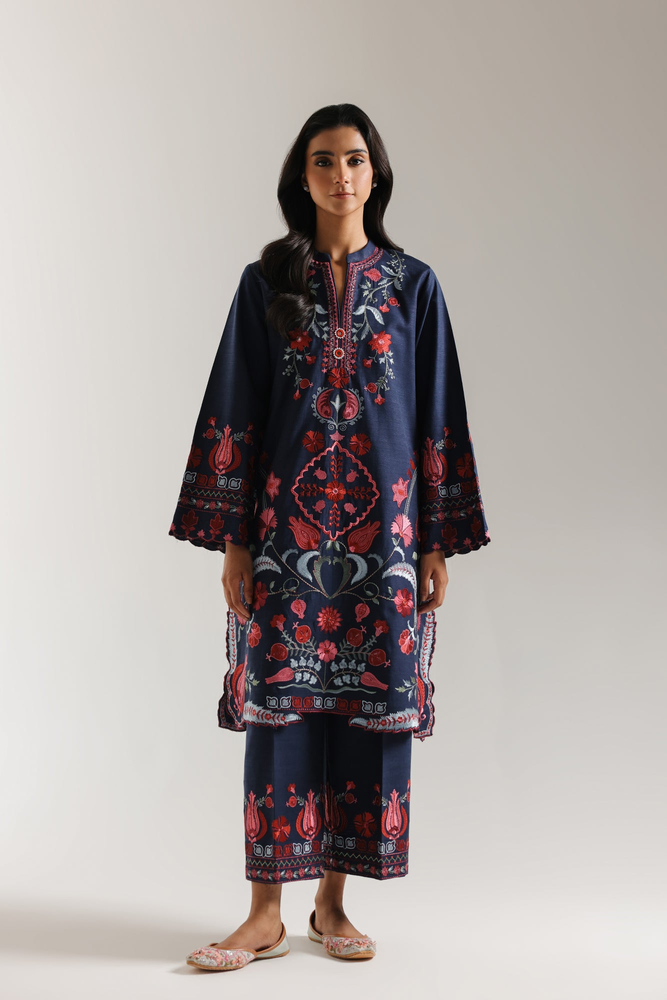 EMBROIDERED SUIT (E3683/103/619) - Image 2
