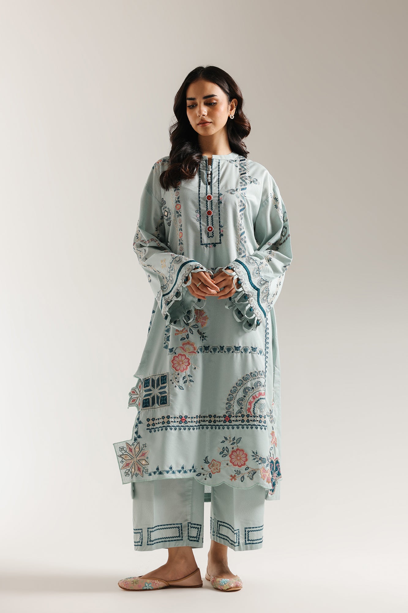 EMBROIDERED SUIT (E3685/103/613) - Image 2