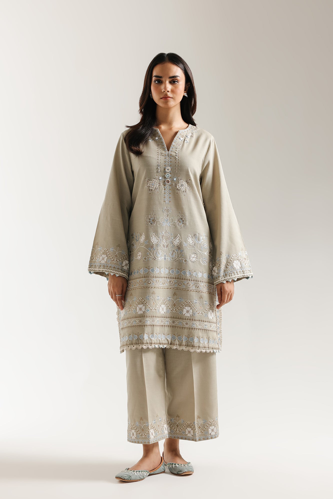 EMBROIDERED SUIT (E3705/103/817) - Image 2