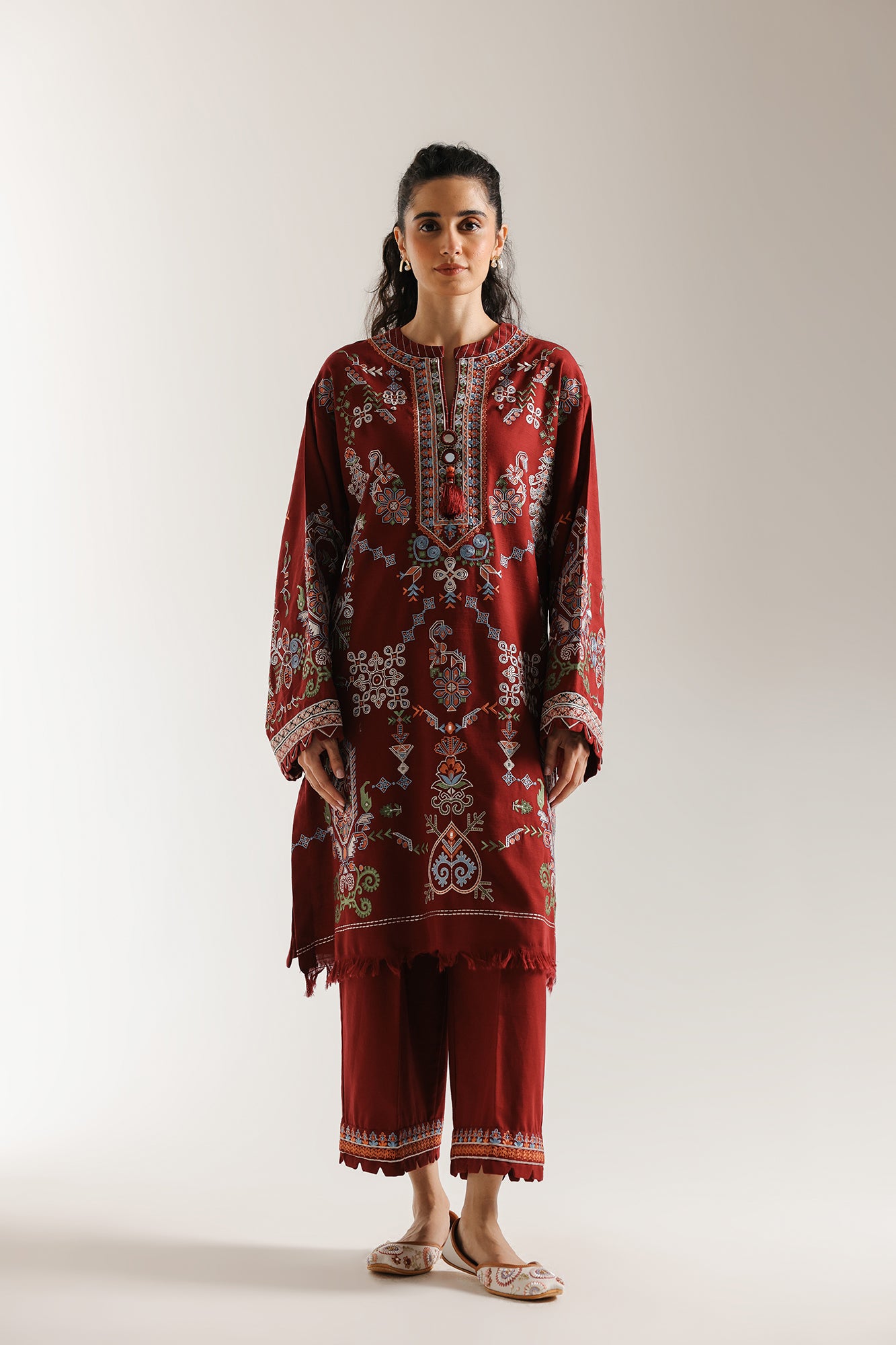 EMBROIDERED SUIT (E3709/103/402) - Image 2