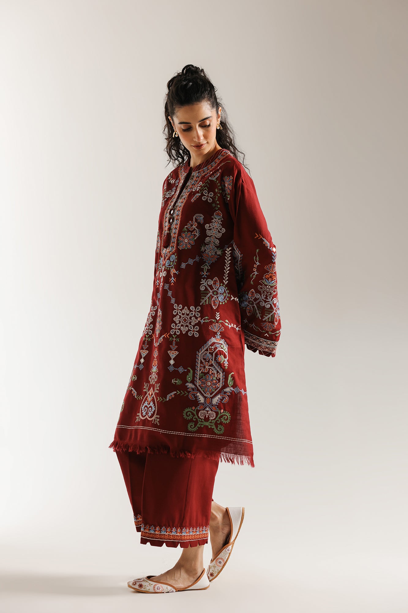 EMBROIDERED SUIT (E3709/103/402) - Image 3