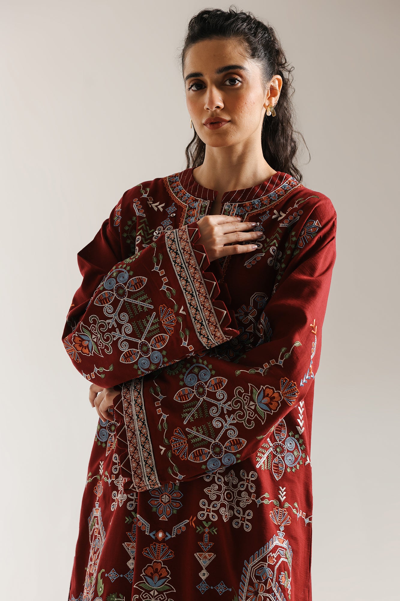 EMBROIDERED SUIT (E3709/103/402) - Image 5