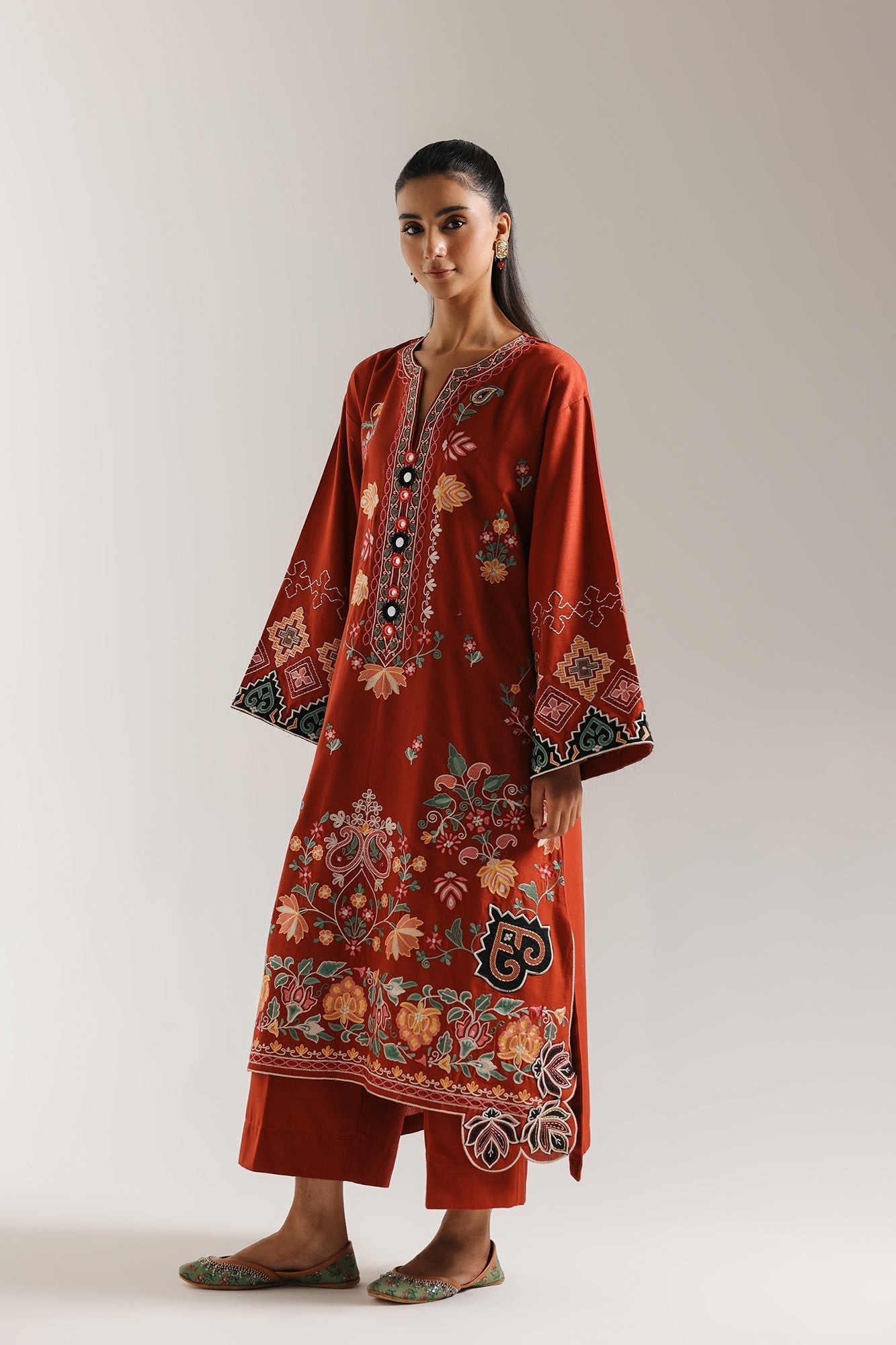 EMBROIDERED SUIT (E3718/103/305) - Image 3