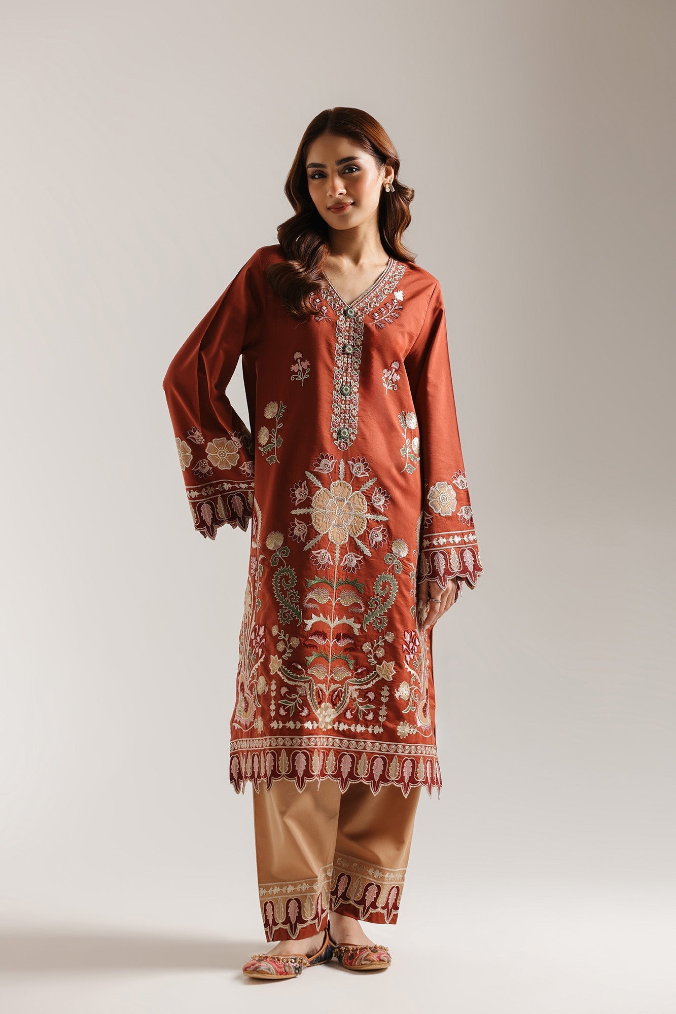 EMBROIDERED SUIT (E3795/103/308) - Image 2