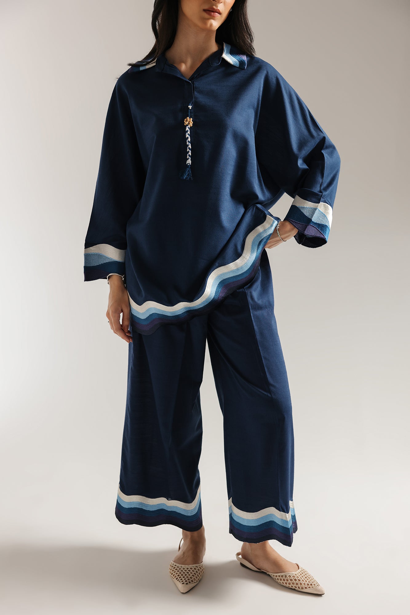 EMBROIDERED SUIT (E6184/102/620) - Image 5