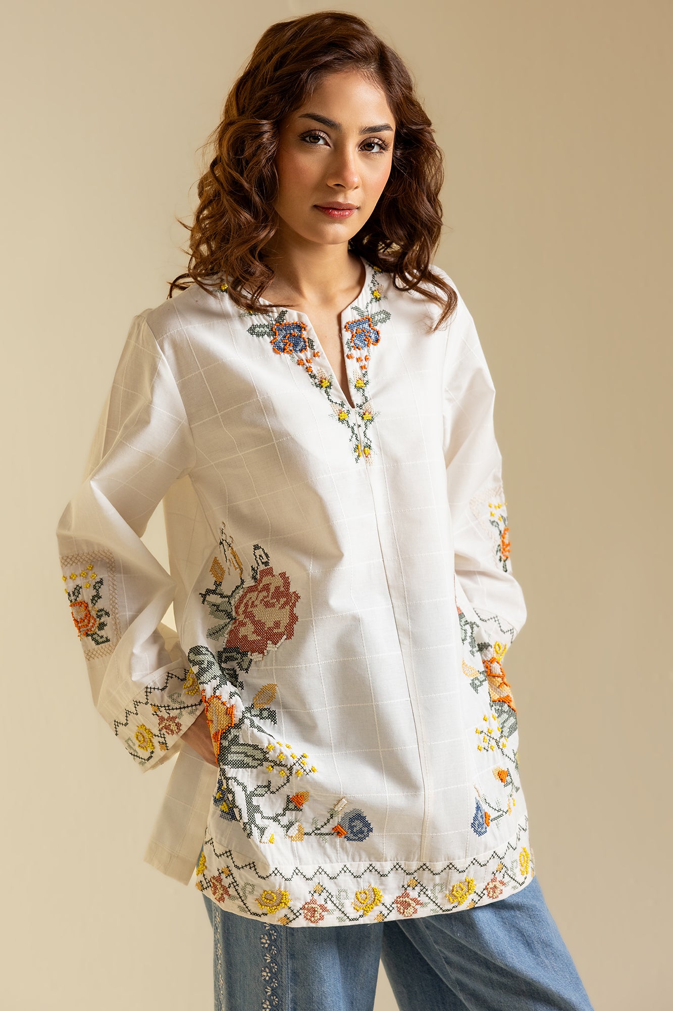 EMBROIDERED KURTI (S2E0492/119/002) - Image 11