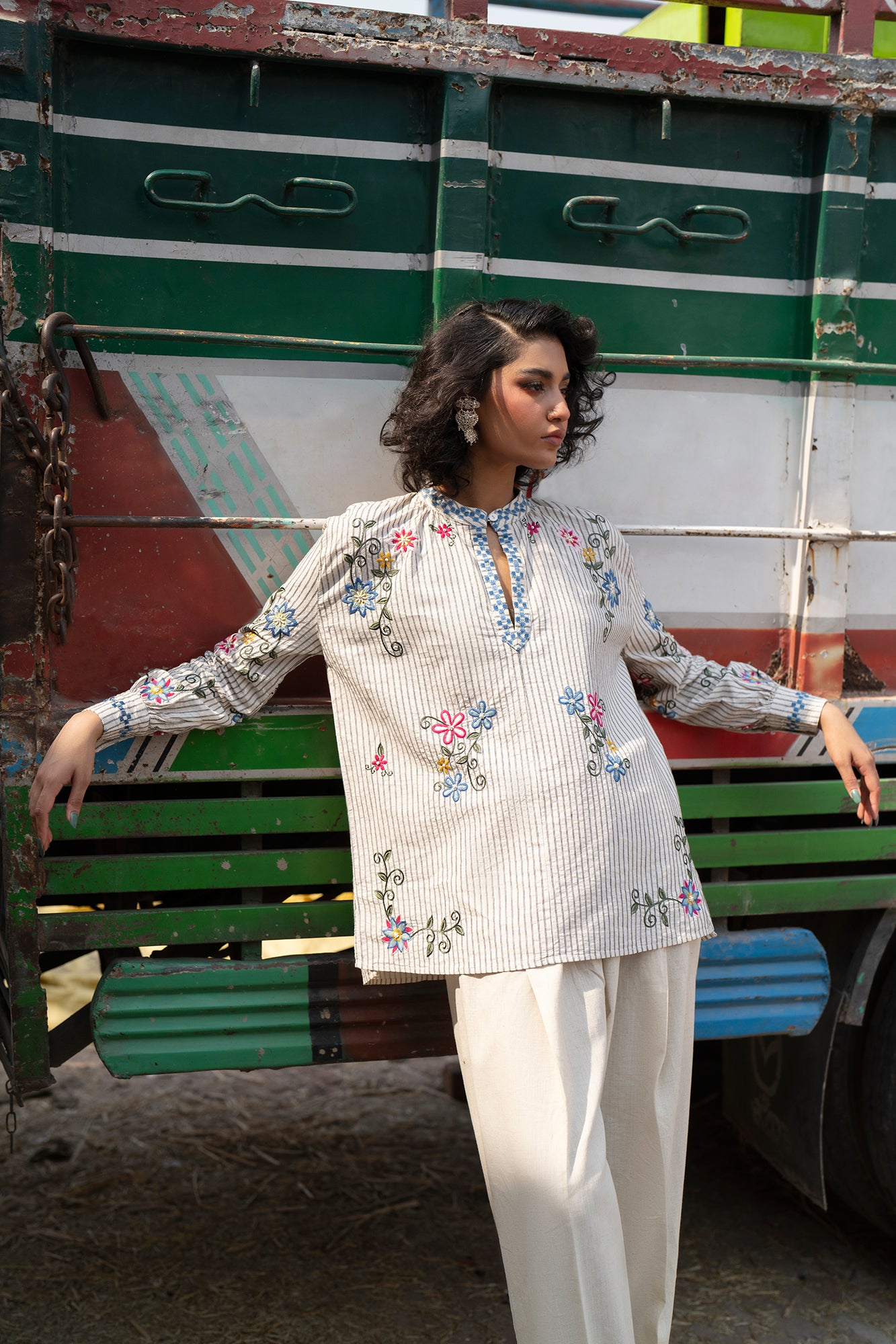 EMBROIDERED KURTI (S2E0494/119/002) - Image 2